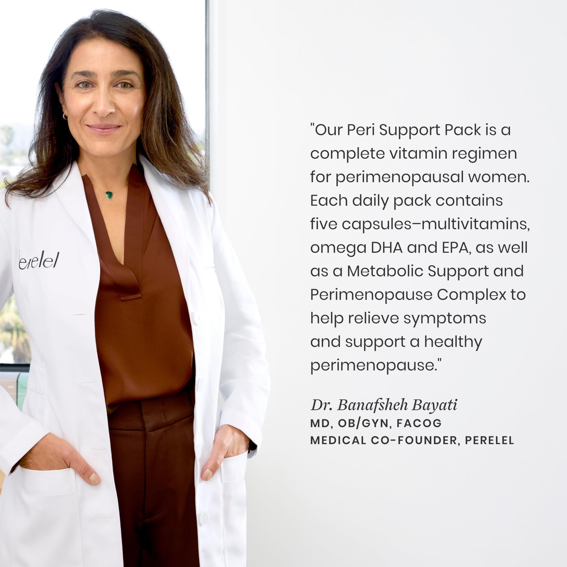 Perelel Peri Support Pack, Perimenopause Vitamins for Women, for Womens Nutrition Support & Overall Wellness, Soy & Gluten Free, Non GMO, 30 Daily Pill Packs Perelel Au supplements