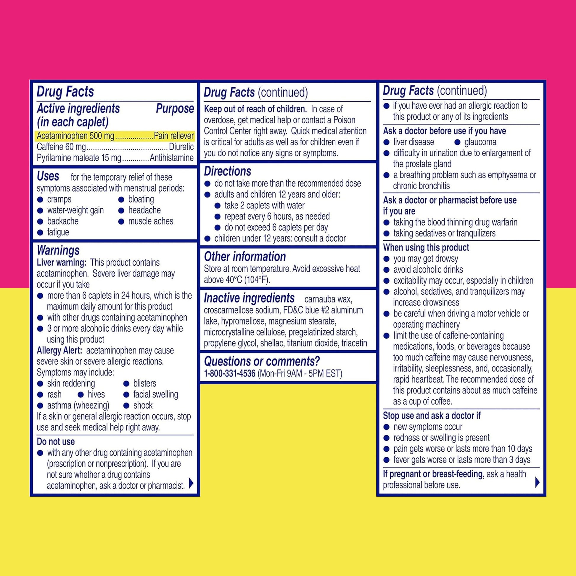 Midol Complete Menstrual Pain Relief Caplets, 40 Count - Provides Cramp, Headache, and Bloating Relief Midol Au supplements