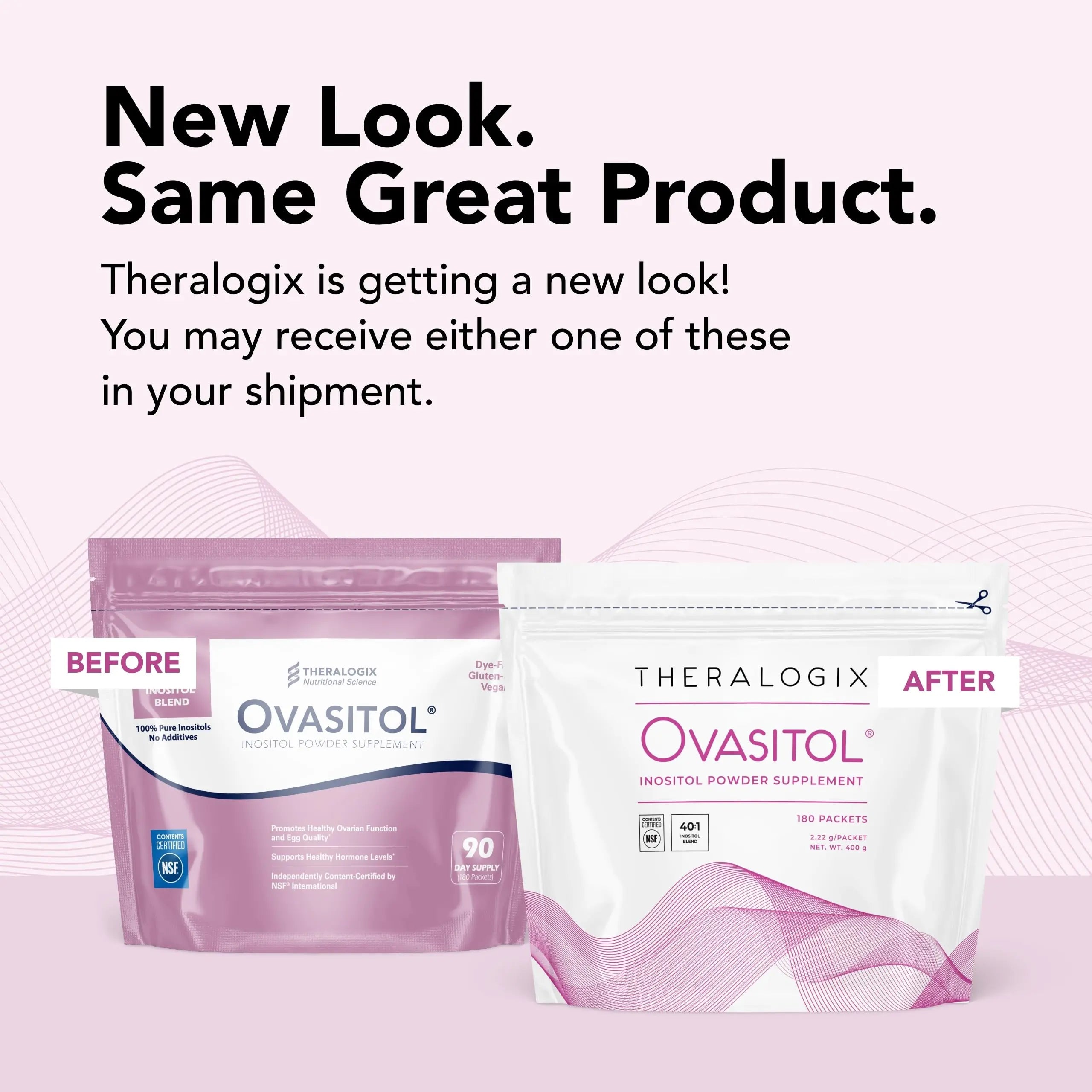 Theralogix Ovasitol Inositol Powder Packets - 180 Servings - Myo-Inositol Theralogix Au supplements