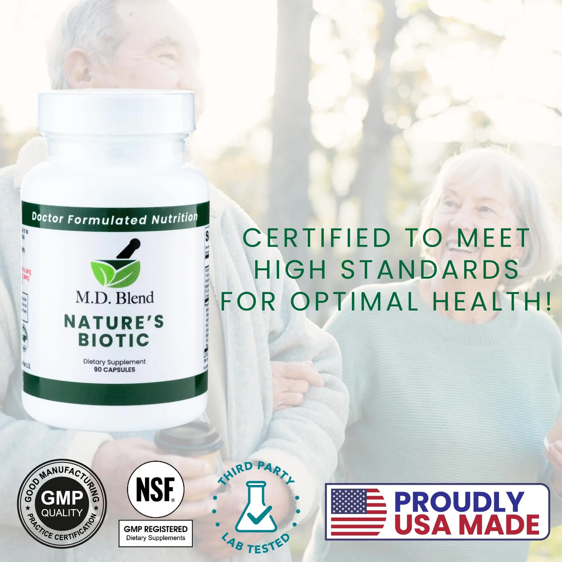 M.D. Blend Nature’s Biotic & Allergy Expert Bundle for Immune Support, Seasonal Allergy Relief, Respiratory Wellness, Quercetin and Bromelain, NAC Nettle Root Vitamins & Minerals Plant-Based Capsules M.D. Blend Au supplements