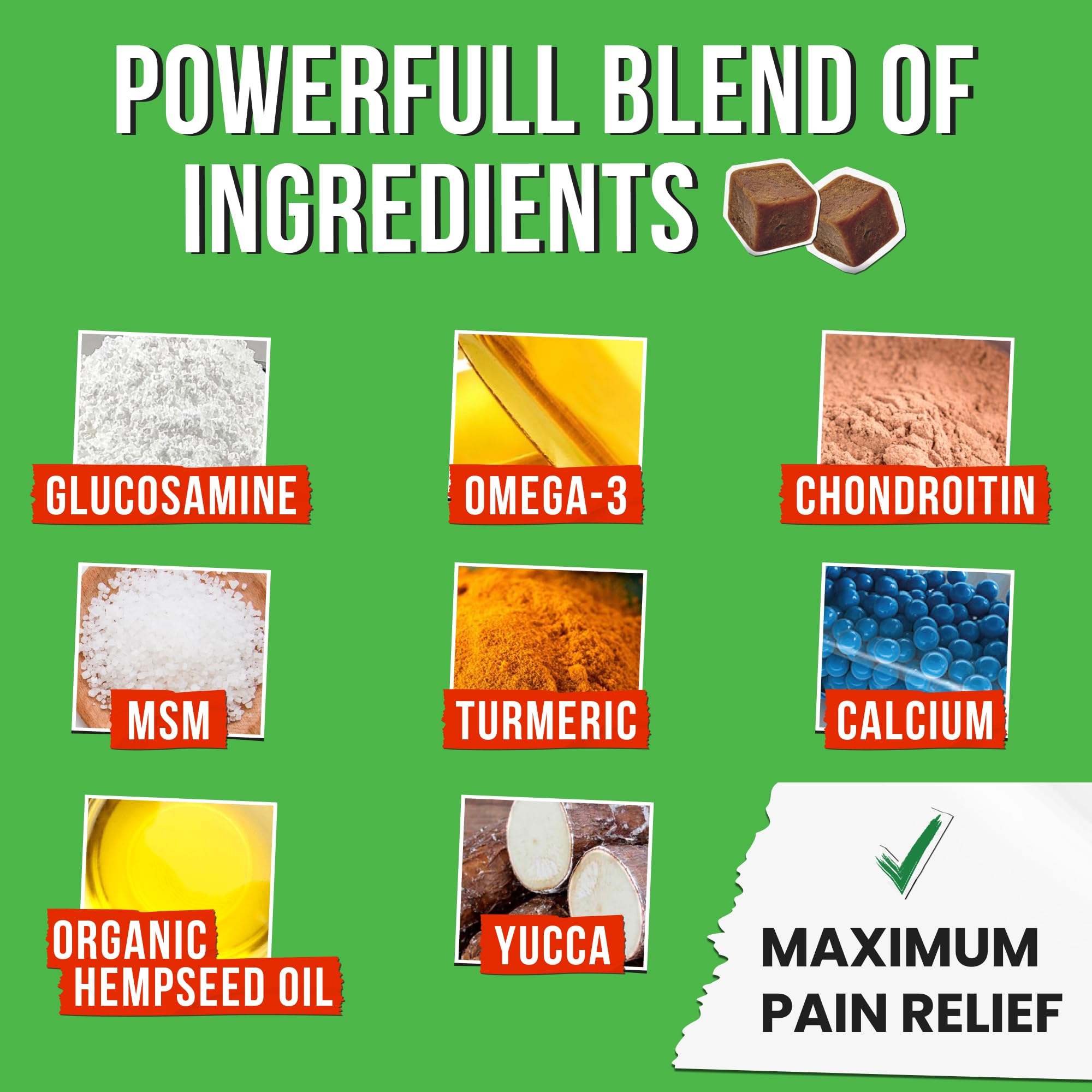 Pawsential Hemp Treats - Dog Joint Supplement - Mobility Support Chews w/Glucosamine Chondroitin, Turmeric, MSM - Hip & Joint Chews - Joint Pain Relief Treats - 120Ct Pawsential Au supplements