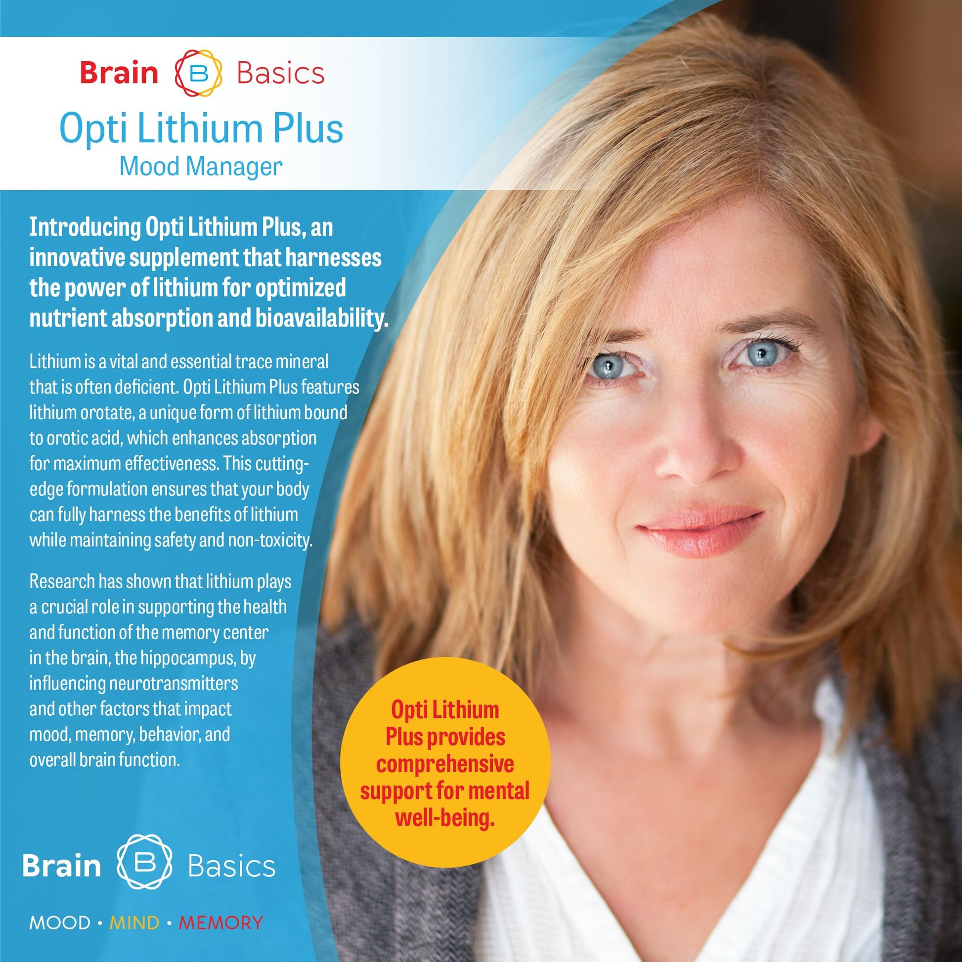 Opti Lithium Plus: Supercharge Brain Health with Enhanced Nutrient Absorption for Optimal Well-Being. Brain Bean Au supplements