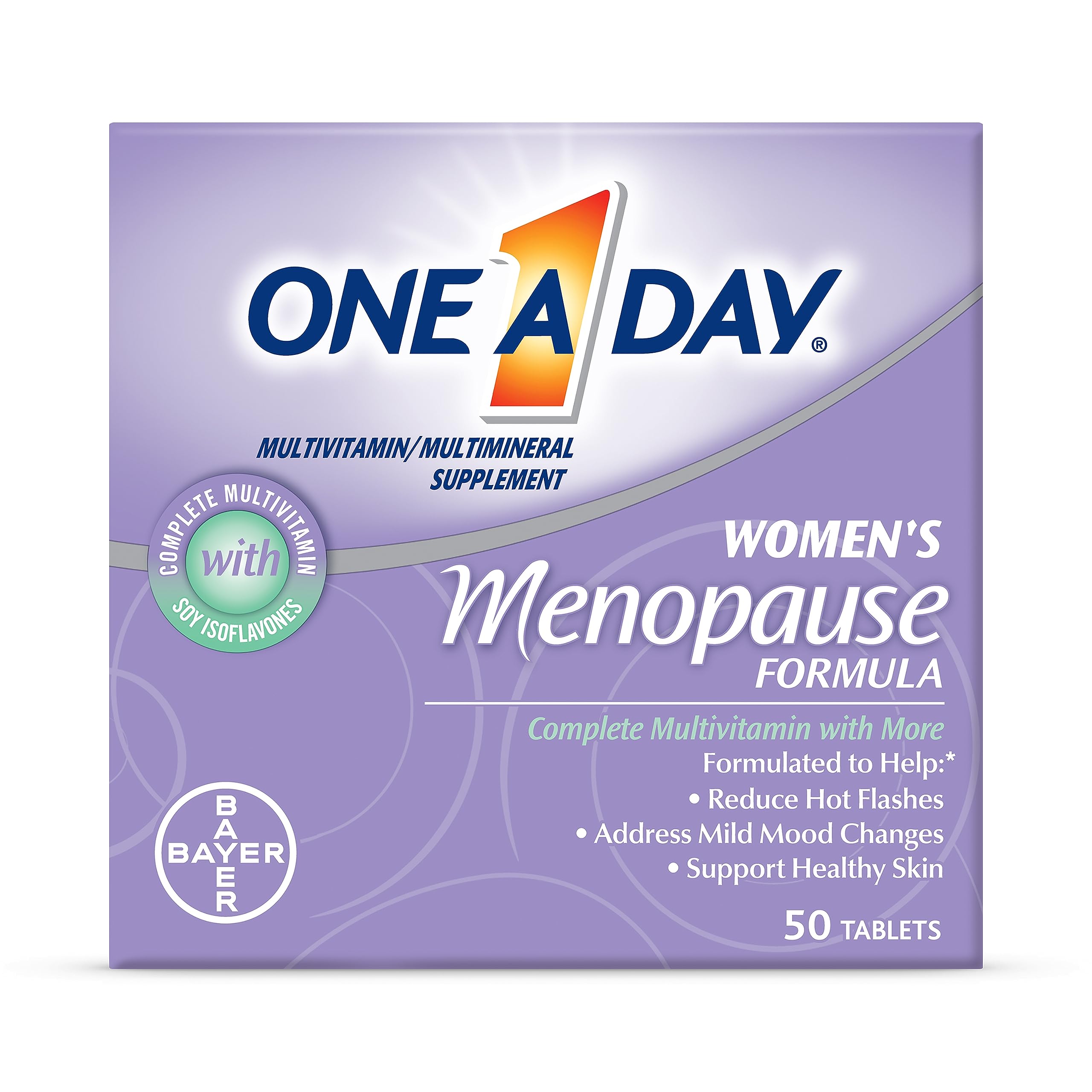 One A Day Women's Menopause Multivitamin with Vitamin A, Vitamin C, Vitamin D, Vitamin E and Zinc for Immune Health Support, Bone health, 50 Count (Packaging May Vary) ONE A DAY Au supplements