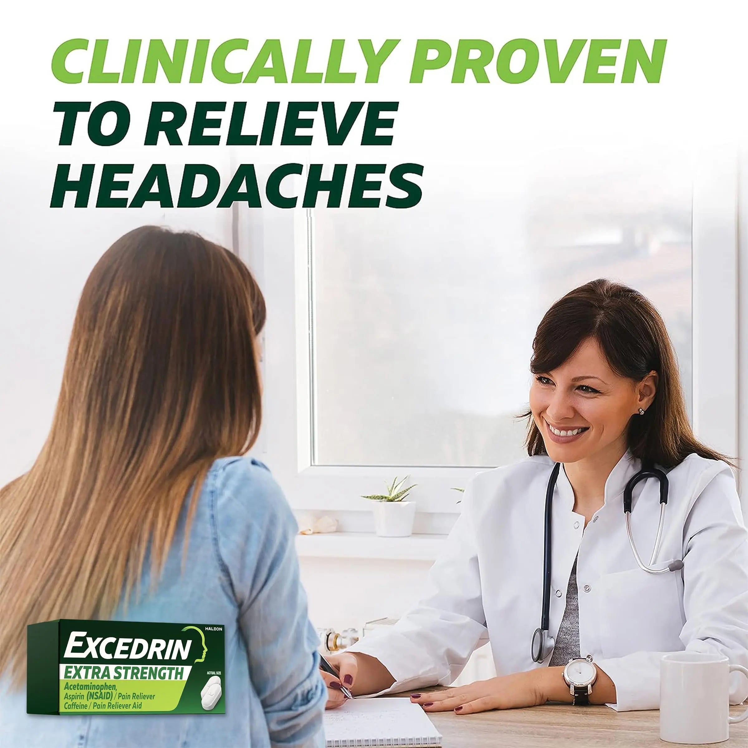 Excedrin Extra Strength Caplets for Headache Pain Relief, Acetaminophen 250mg, Aspirin 250mg, Caffeine 65mg, Pain Reliever, 24 count Excedrin Au supplements