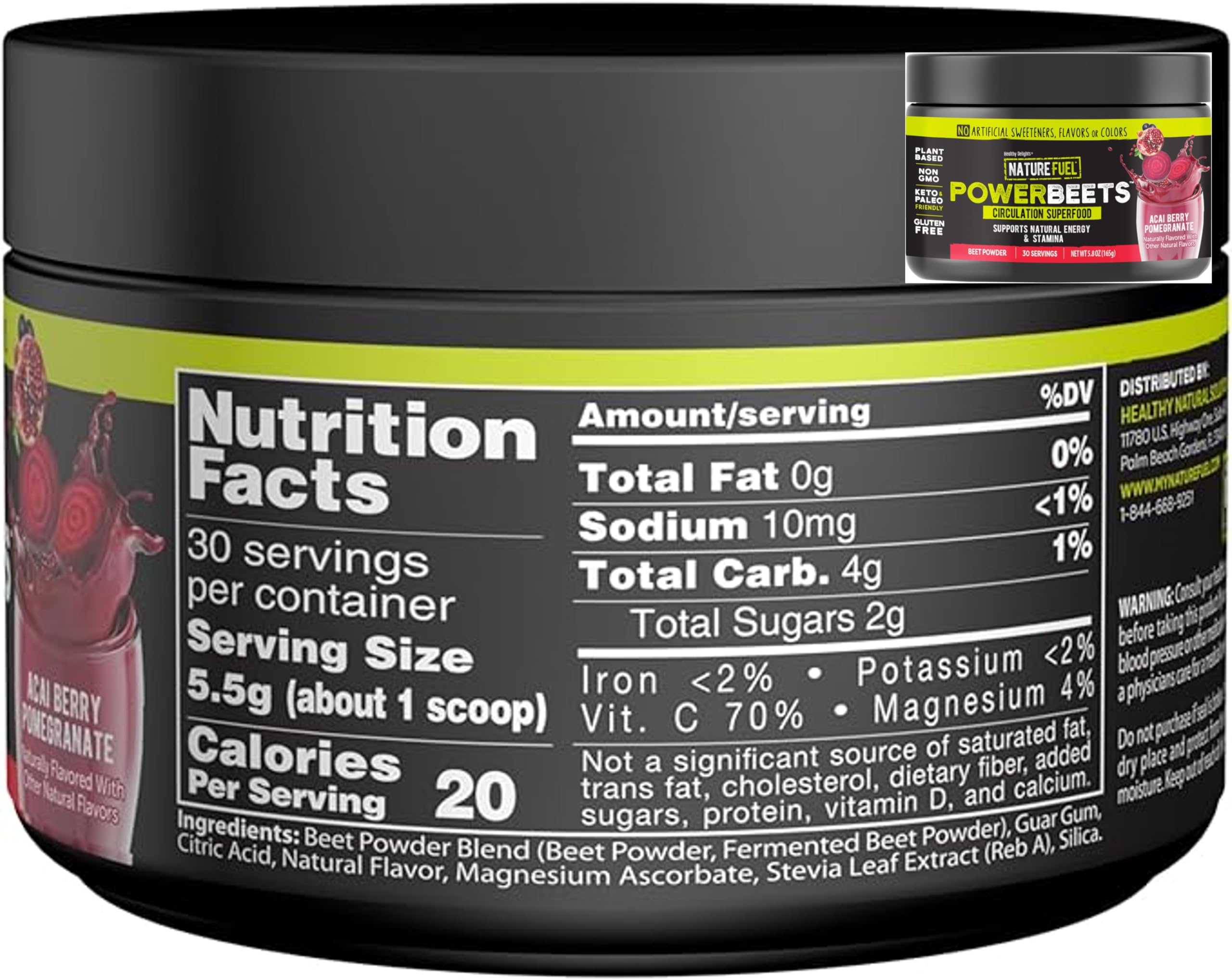 Amazing Grass Greens Blend Superfood: Super Greens Powder Smoothie Mix for Boost Energy, 30 Servings & Nature Fuel Power Beets Powder, Beet Root Powder, Support Natural Energy, 30 Servings Amazing Grass Au supplements