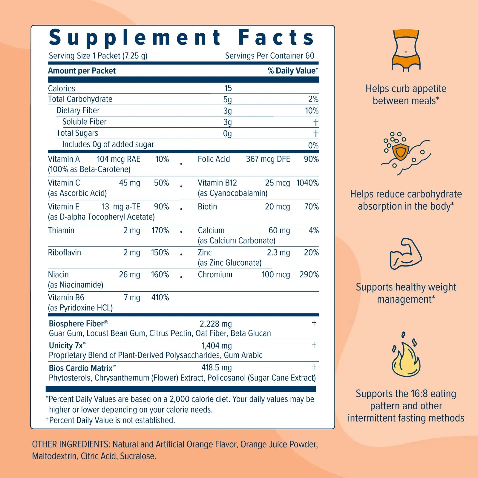 UNICITY BALANCE ORANGE - Stay Full Longer by Slowing Carbohydrate Absorption Unicity Au supplements