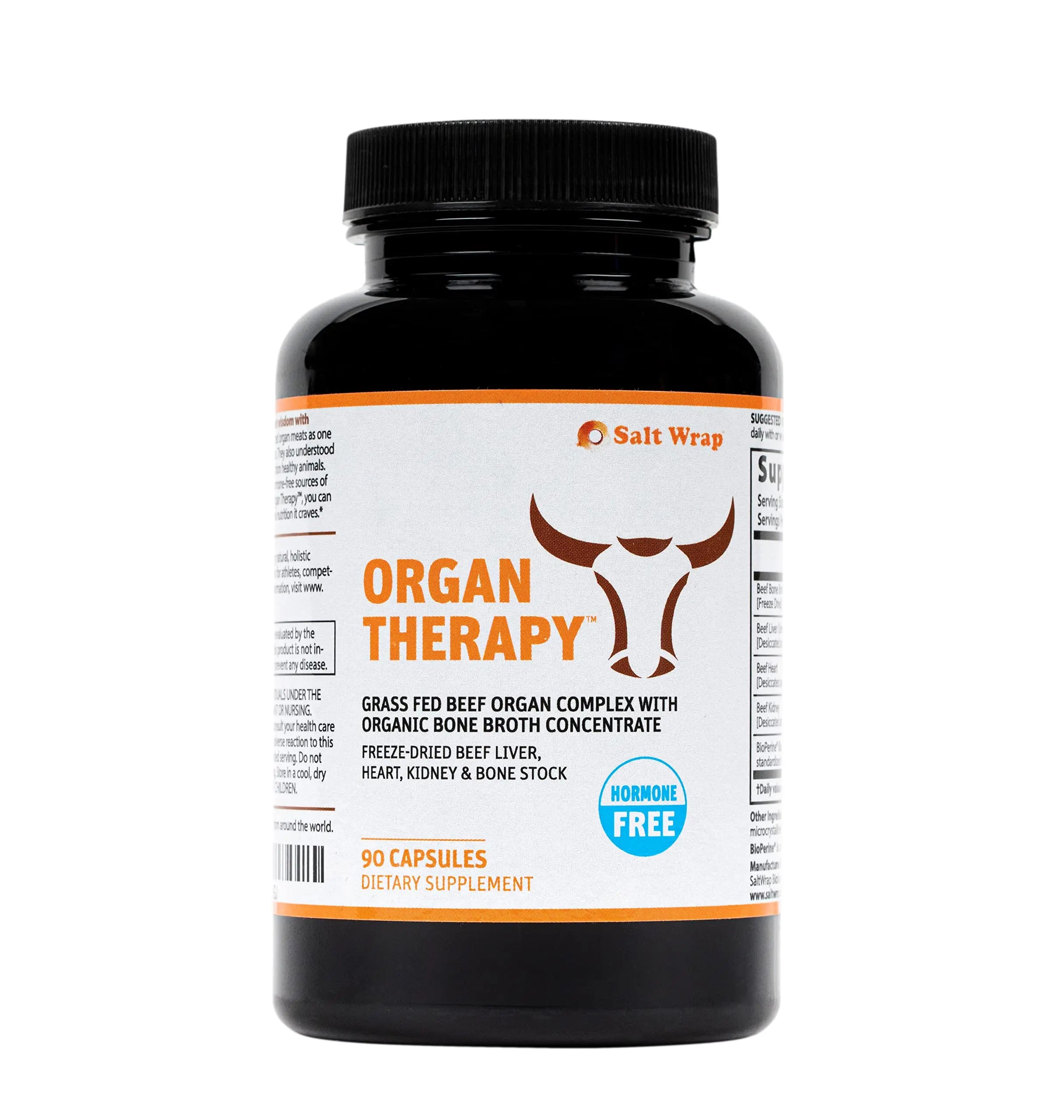 SaltWrap Organ Therapy - Grass Fed Beef Organ Meat Complex Supplement with Organic SaltWrap Au supplements