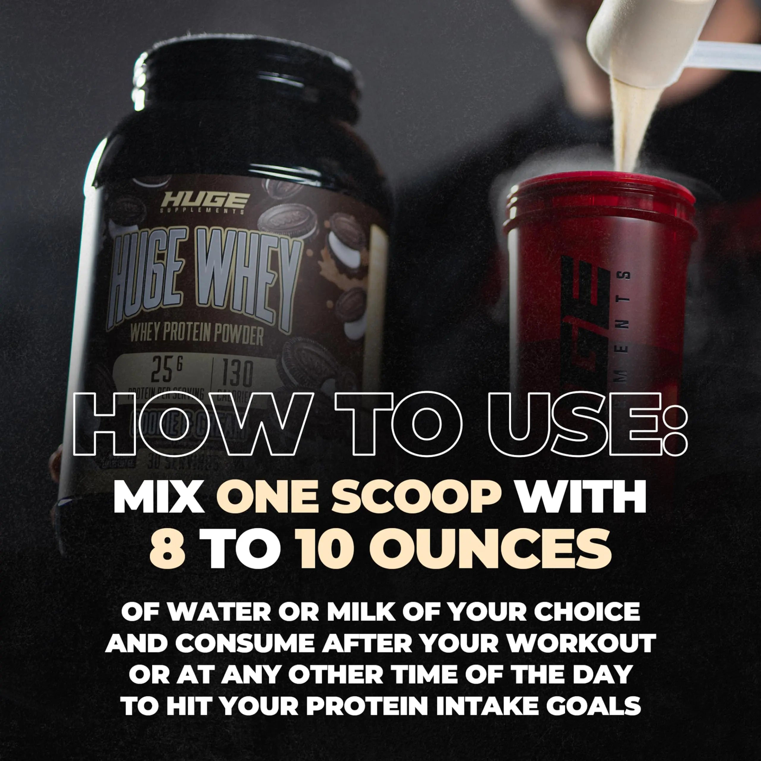 Huge Supplements Whey Protein Concentrate Powder, 25g Protein Per Serving, 5g BCAA Huge Supplements Au supplements
