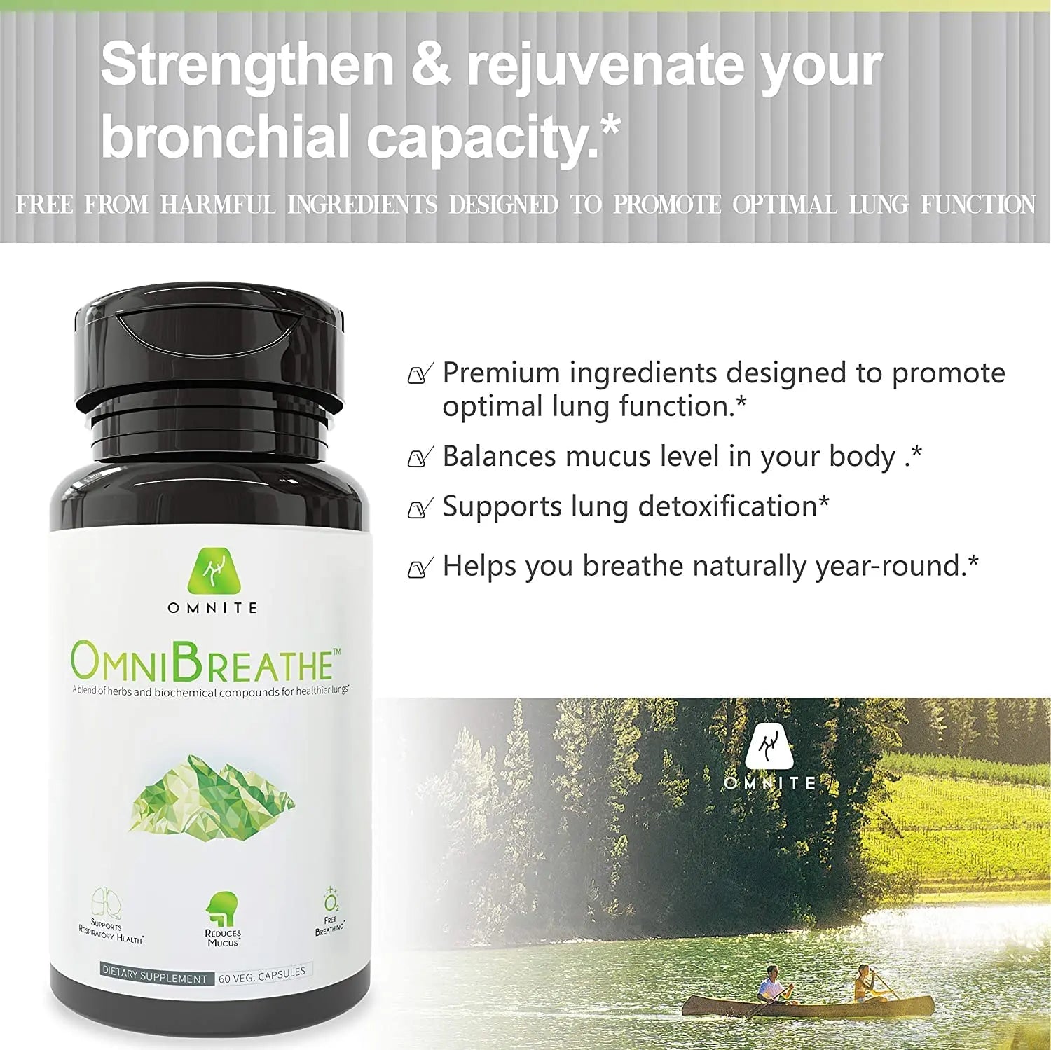 Omnite OMNIBREATHE Respiratory Health Supplement,Inhaler Mate,Support Quit Smoking Omnite Au supplements