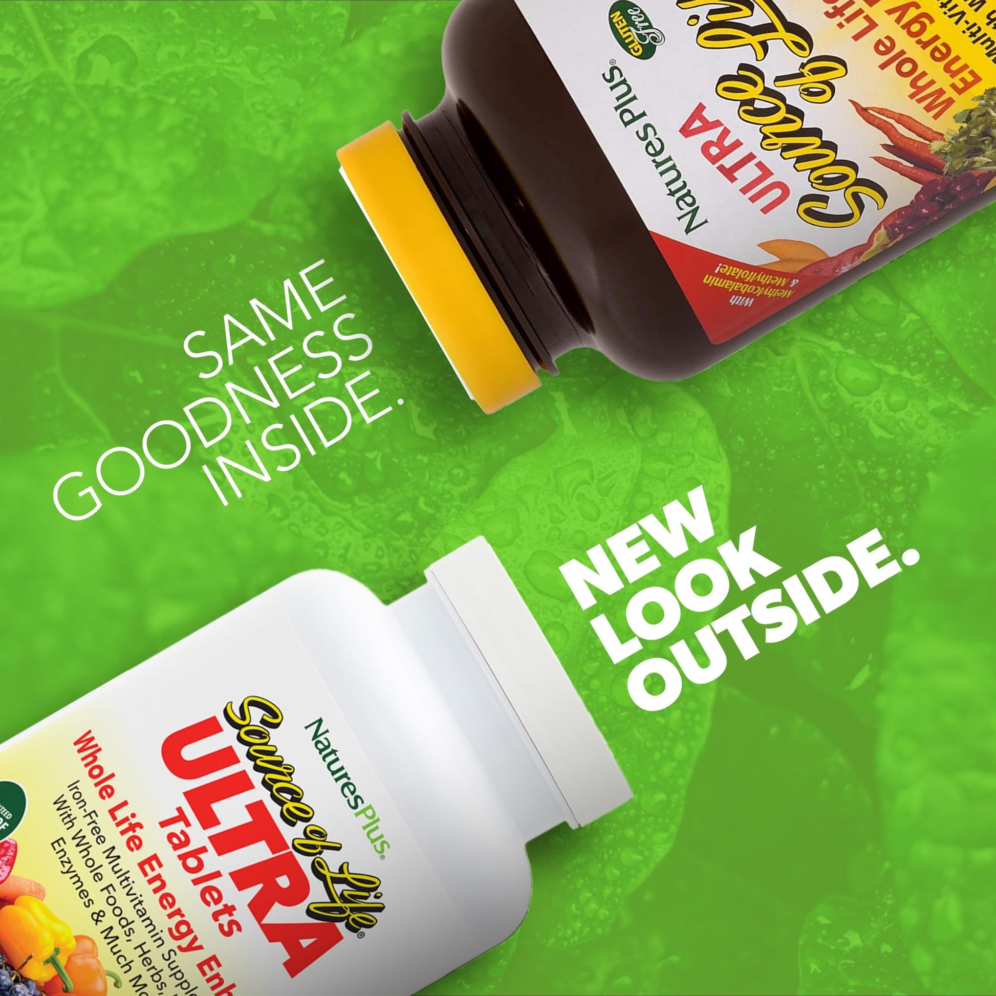 NaturesPlus Ultra Source of Life No-Iron Multivitamin - 180 Tablets - Supports Immune Health, Energy & Overall Well-Being - with Lutein & Vitamin D3 - Vegetarian & Gluten Free - 60 Servings NaturesPlus Au supplements