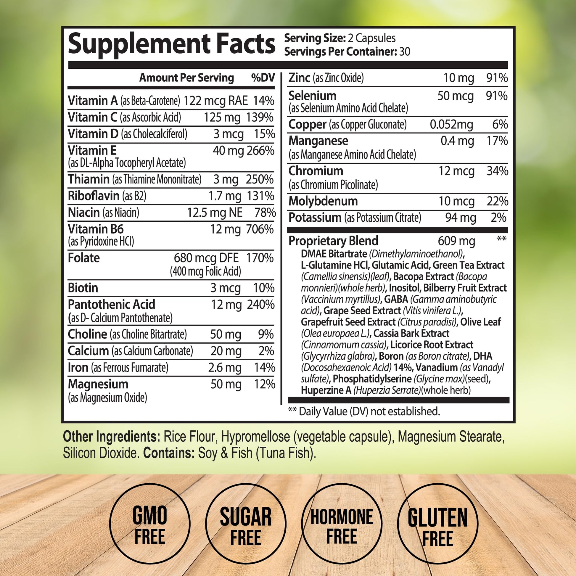 Neuro Plus Brain Supplement - Nootropic for Memory, Focus & Clarity - Neuro Brain and Focus Supplement with Bacopa Monnieri & DHA - Cognitive Support Formula - 60 Capsules Vitalize Life Au supplements