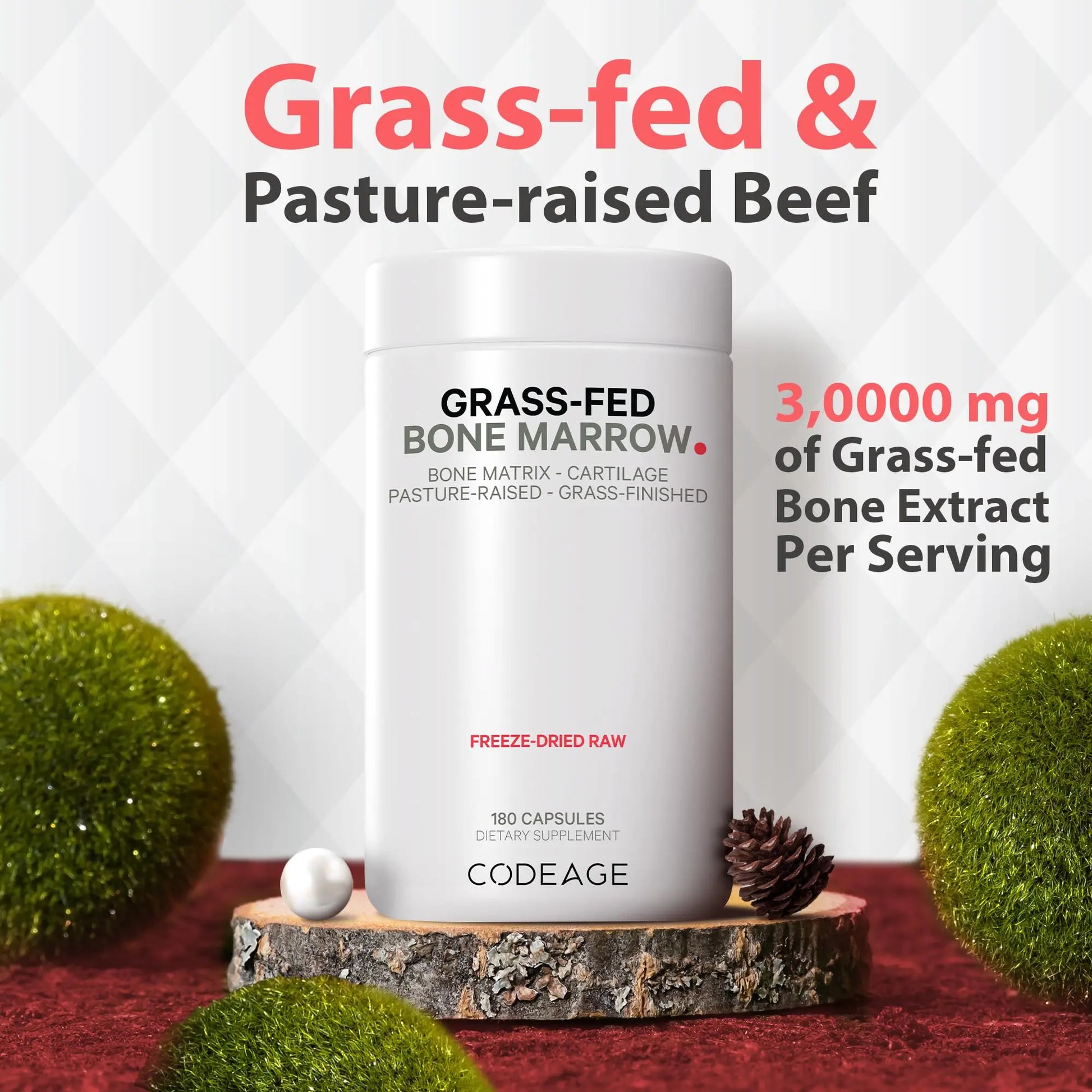 Codeage Grass Fed Bone Marrow, Full Spectrum Whole Bone Extract Codeage Au supplements
