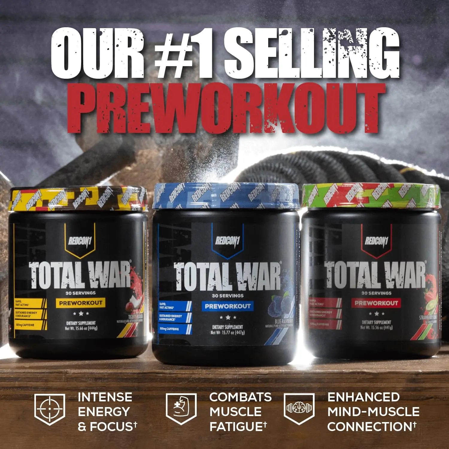 REDCON1 Total War Pre Workout Powder, Kiwi Lime - Beta Alanine + Citrulline Malate Keto REDCON1 Au supplements