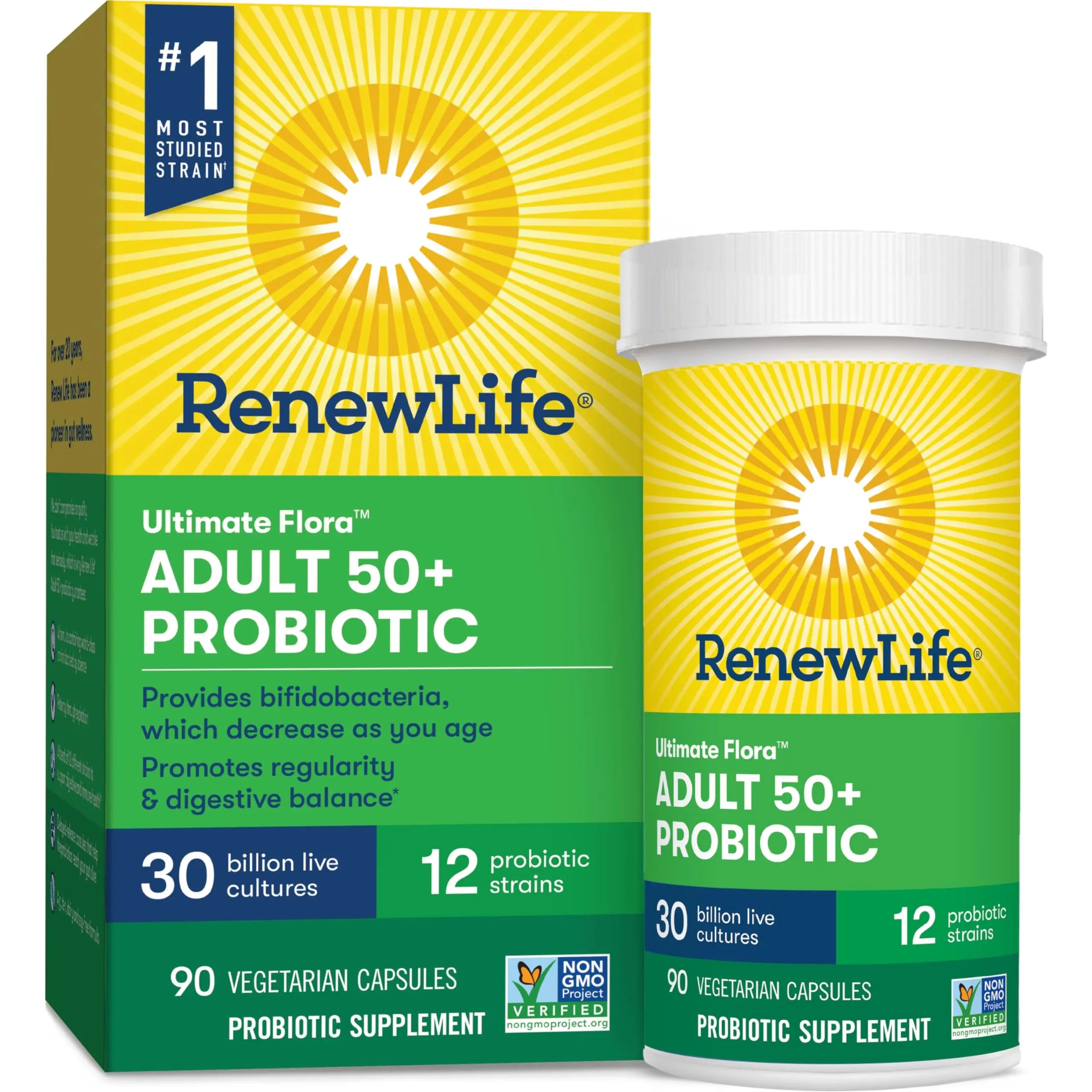 Renew Life Probiotic Adult 50 Plus Probiotic Capsules, Daily Supplement Supports Urinary Renew Life Au supplements