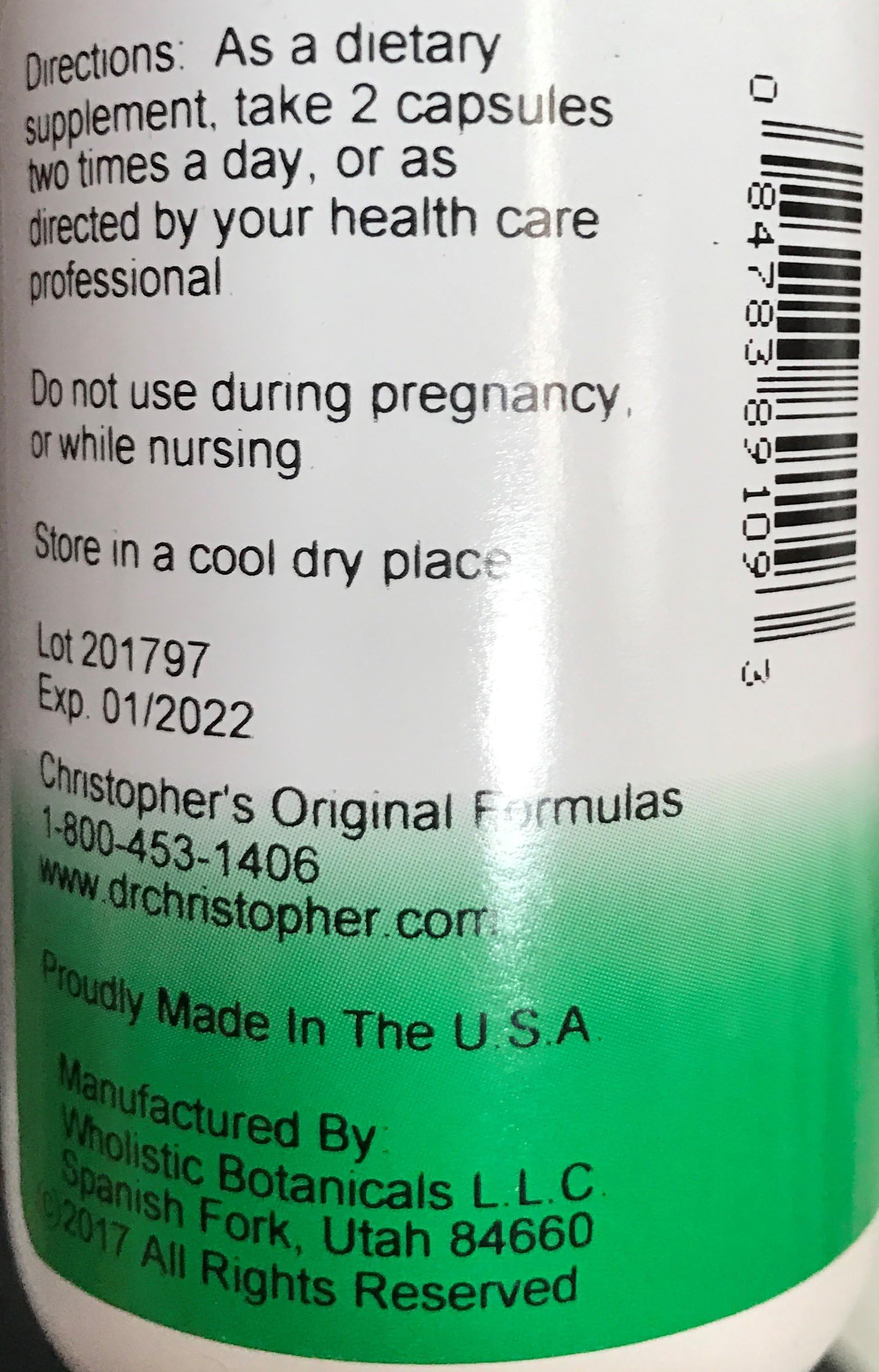 Christopher's Original Formulas Sinus Plus, Sinus Support Capsules, Whole Herb Synergistic Blend, 100 Count Christopher's Original Formulas Au supplements