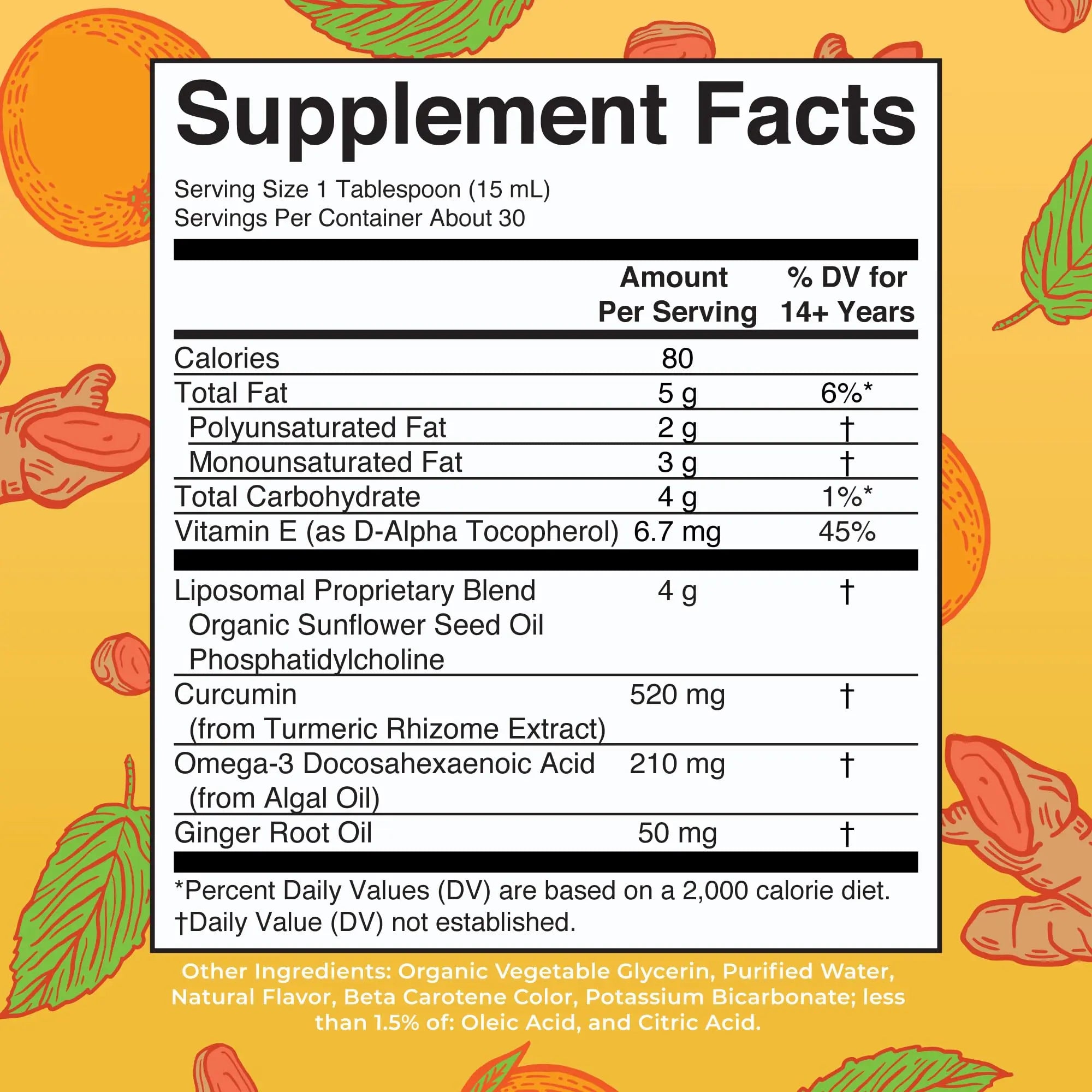 MaryRuth Organics | Liposomal Turmeric & DHA | Curcumin | Ginger Root Oil | Algal DHA & Vitamin E | Cognitive Function | Mood Support | Joint Health | Liquid Supplement | 15.22 oz MARYRUTH'S Au supplements