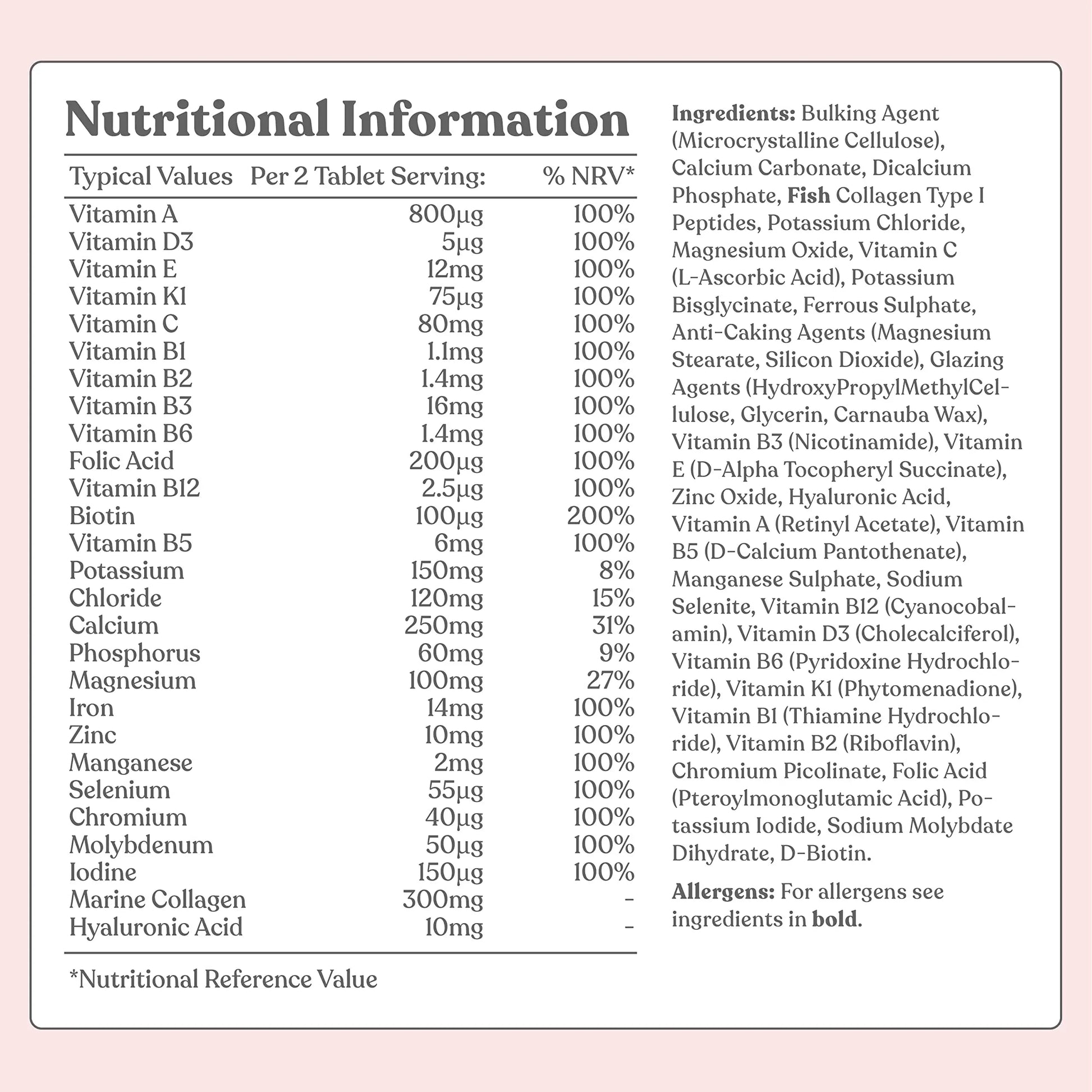 Women's Multivitamins and Minerals with Collagen & Hyaluronic Acid - 27 Essential Free Soul Au supplements