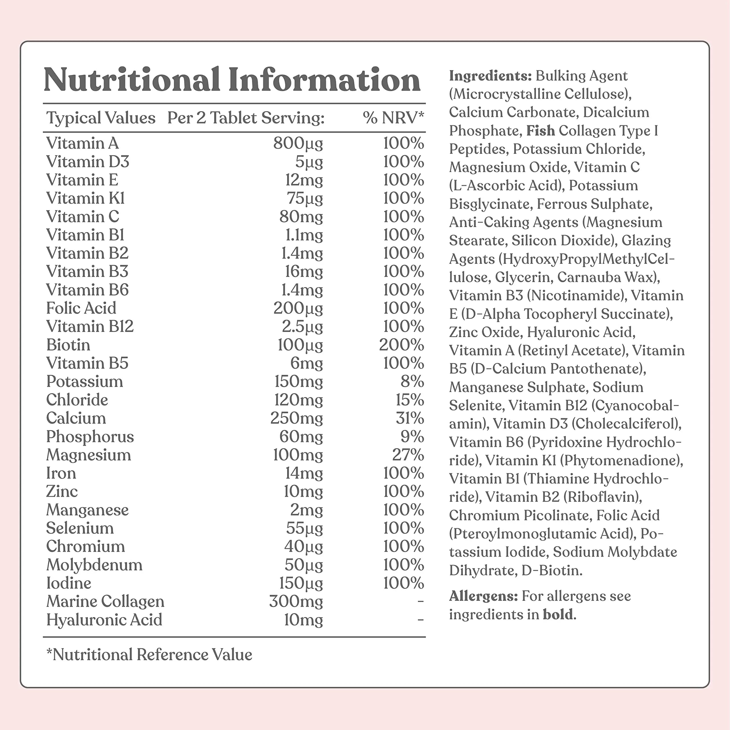 Women's Multivitamins and Minerals with Collagen & Hyaluronic Acid - 27 Essential Free Soul Au supplements