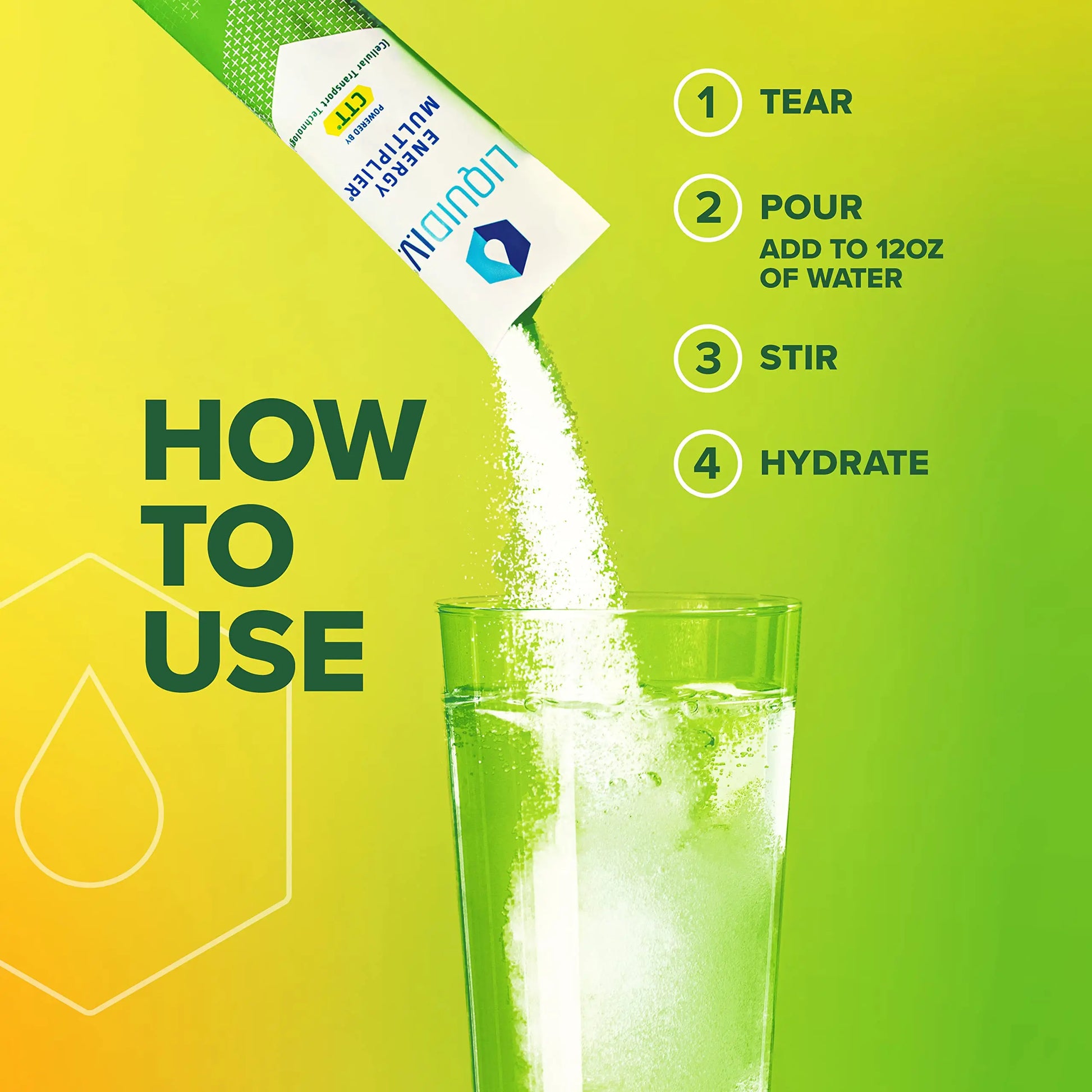 Liquid I.V. Hydration + Energy Multiplier - Lemon Ginger - Hydration Powder Packets Liquid I.V. Au supplements