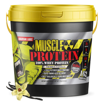 Colossal Labs Whey Protein Blend [12 Pounds/Pack of 1]–Vicious Vanilla, Cold Filtered COLOSSAL LABS Au supplements