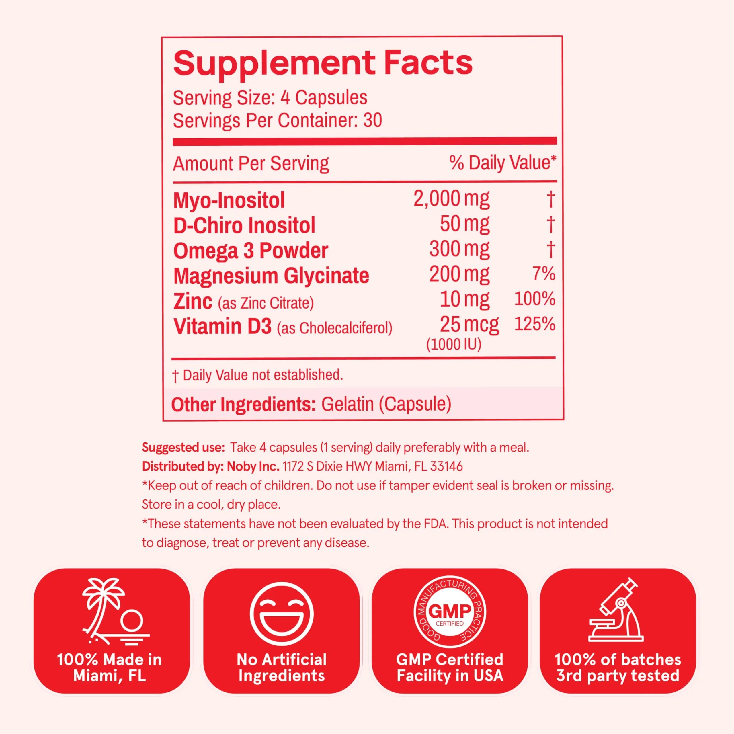 Peach Perfect Inositol Multivitamin – Myo-Inositol & D-Chiro 40:1 Blend, Omega-3, Vitamin D3, Magnesium, Zinc – Supports Women’s Health Peach Perfect Au supplements