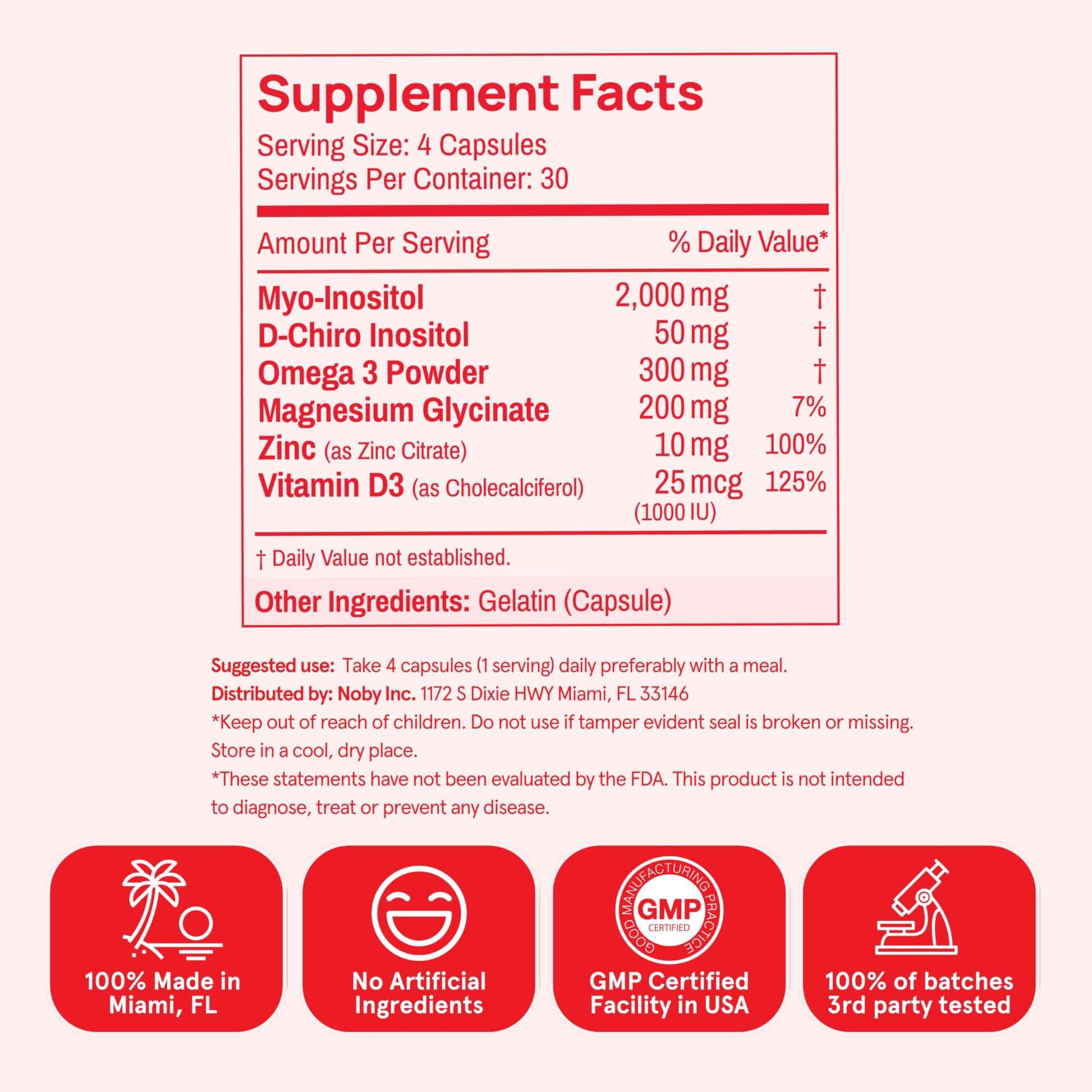 Peach Perfect Inositol Multivitamin – Myo-Inositol & D-Chiro 40:1 Blend, Omega-3, Vitamin D3, Magnesium, Zinc – Supports Women’s Health, Mood, Energy, Supplement – 30 SVG Peach Perfect Au supplements