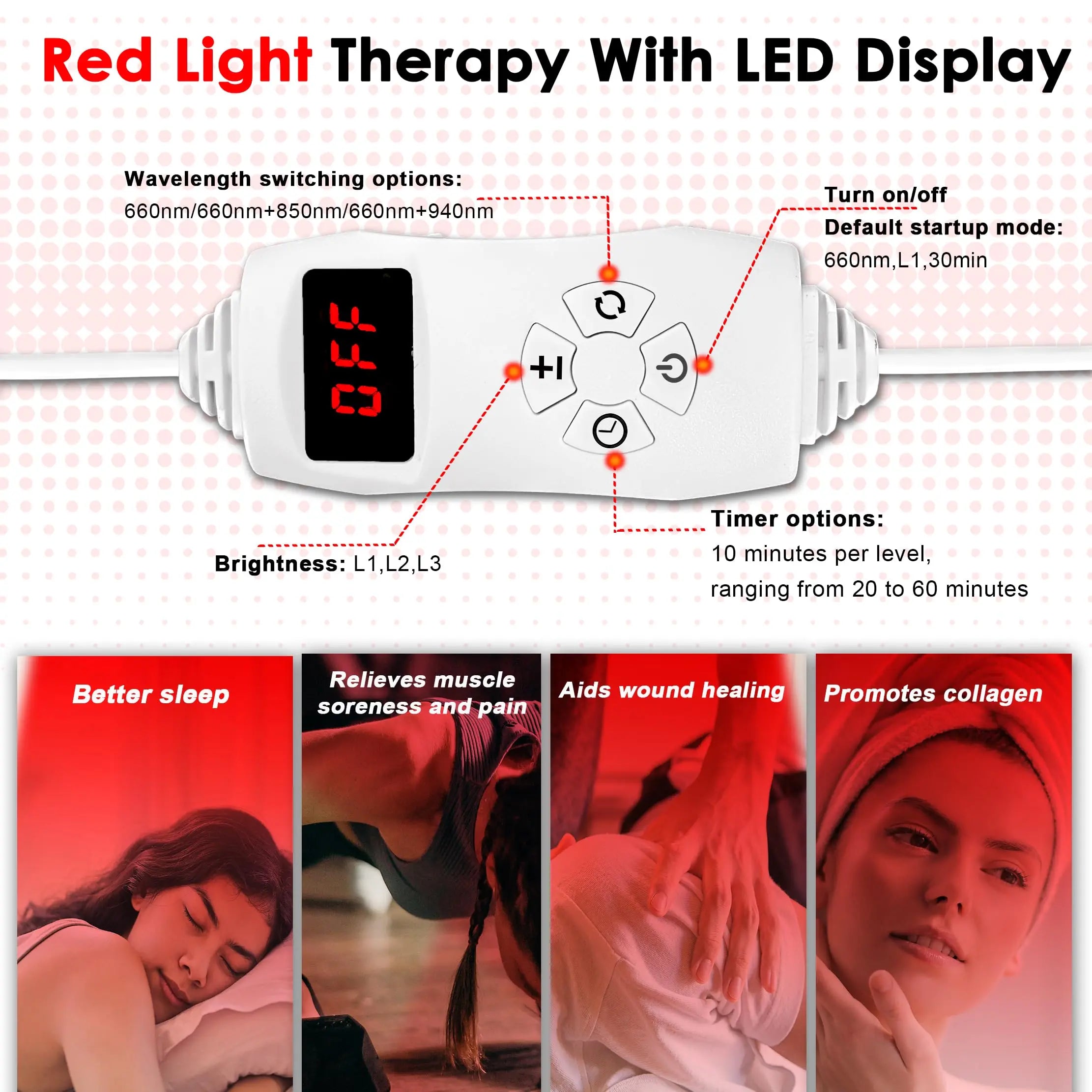 Akarishin Red Light Therapy Lamp-660nm Red Light,850nm & 940nm Infrared Light Therapy Akarishin Au supplements