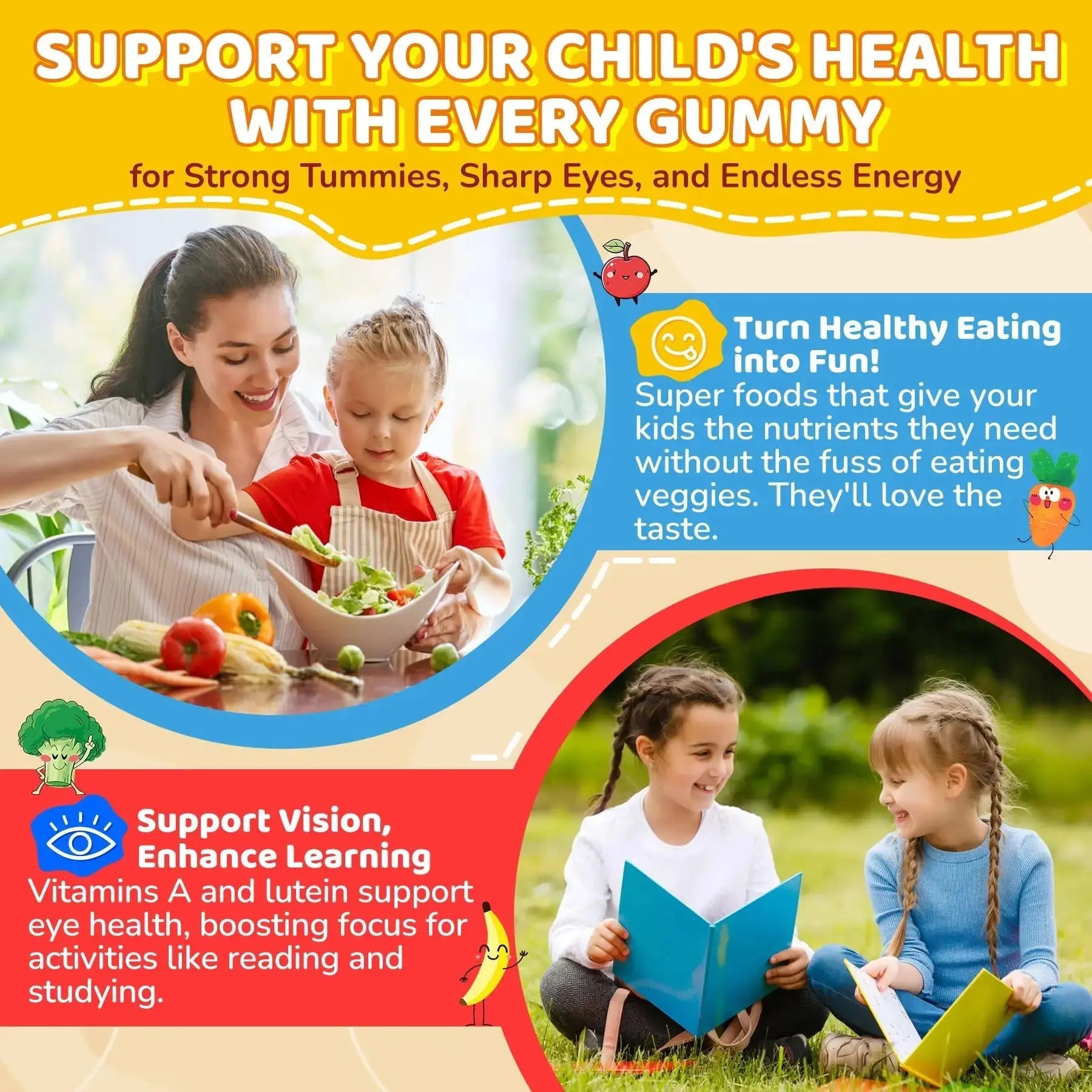NEVISS Multivitamin for Men & Probiotics for Kids Teen + Veggie & Fruit Fiber Gummies NEVISS Au supplements