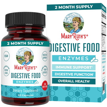 MaryRuth Organics Digestive Enzymes | Up to 2 Month Supply | Vegan Digestive Health Aid and Gut Health Enzyme Complex | Over 12 Enzymes | Vitamins B6 & B12 MARYRUTH'S Au supplements
