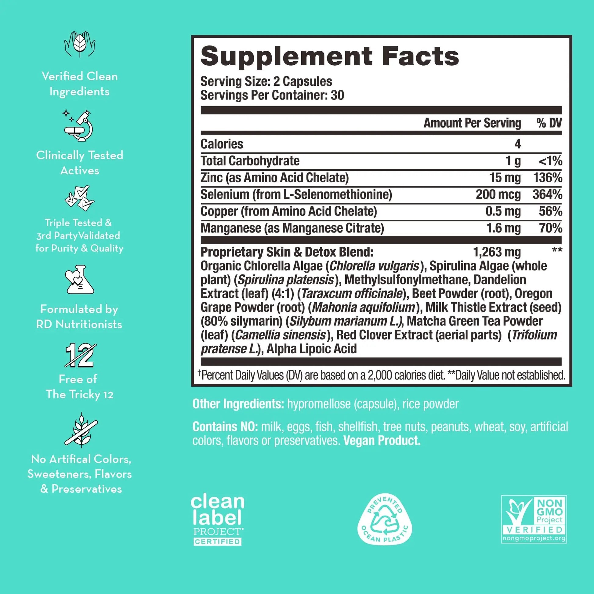HUM Daily Cleanse Acne Supplements - Support for Clear Skin & Improved Digestion HUM Au supplements