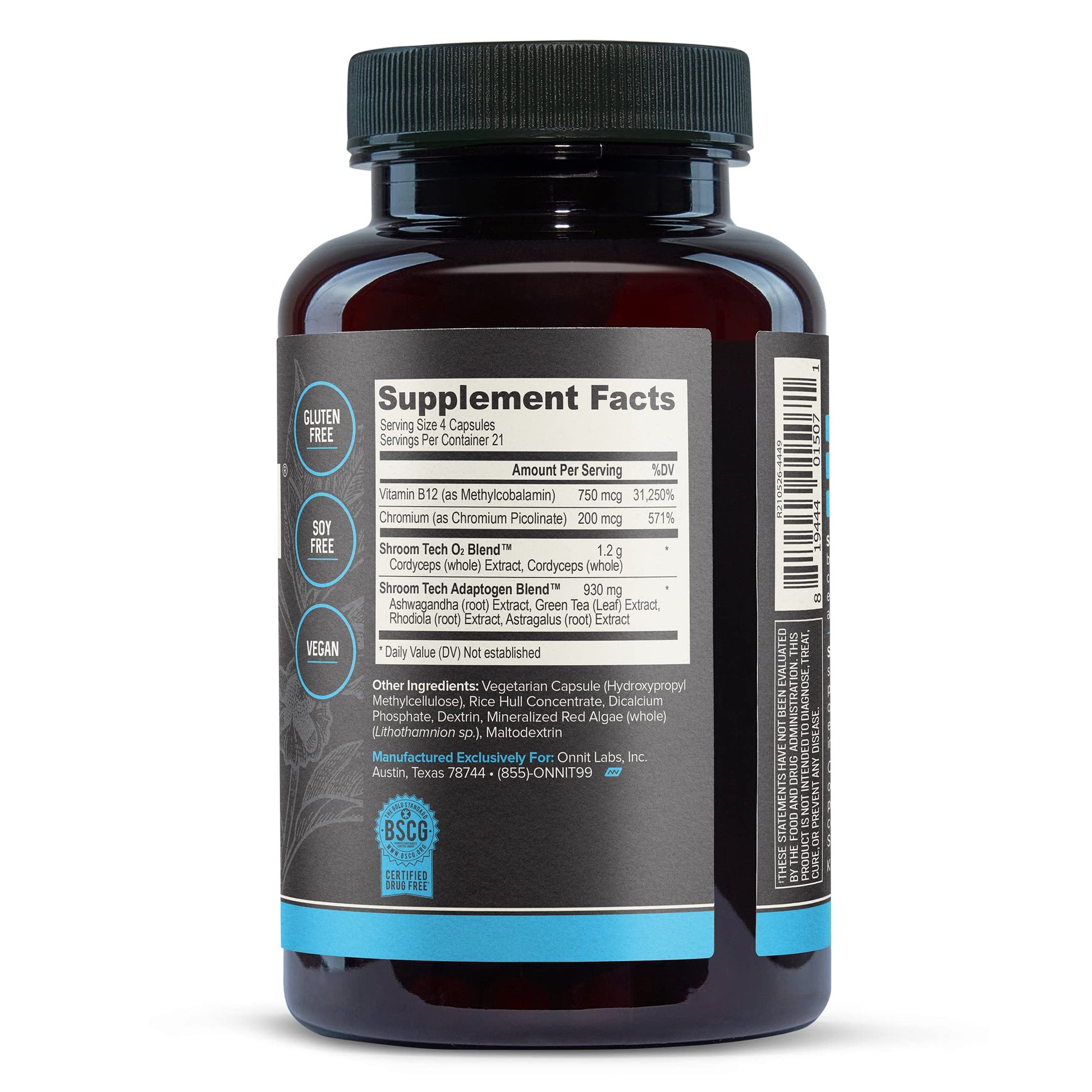 Onnit Shroom TECH Sport (84ct) | All Natural Pre-Workout Supplement with Ashwagandha ONNIT Au supplements