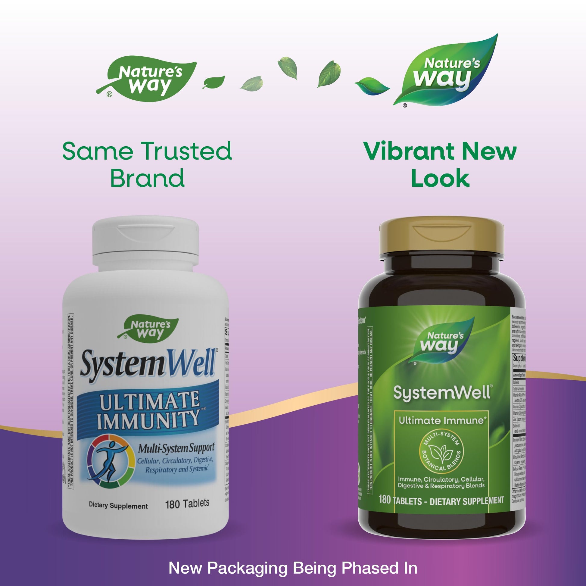 Nature's Way Systemwell Ultimate Immune* with Vitamins C, A, D, Zinc, & Selenium, Multi-System Botanical Blends Including Immune, Respiratory, Digestive & Circulatory, 180 Tablets (Packaging May Vary) Nature's Way Au supplements