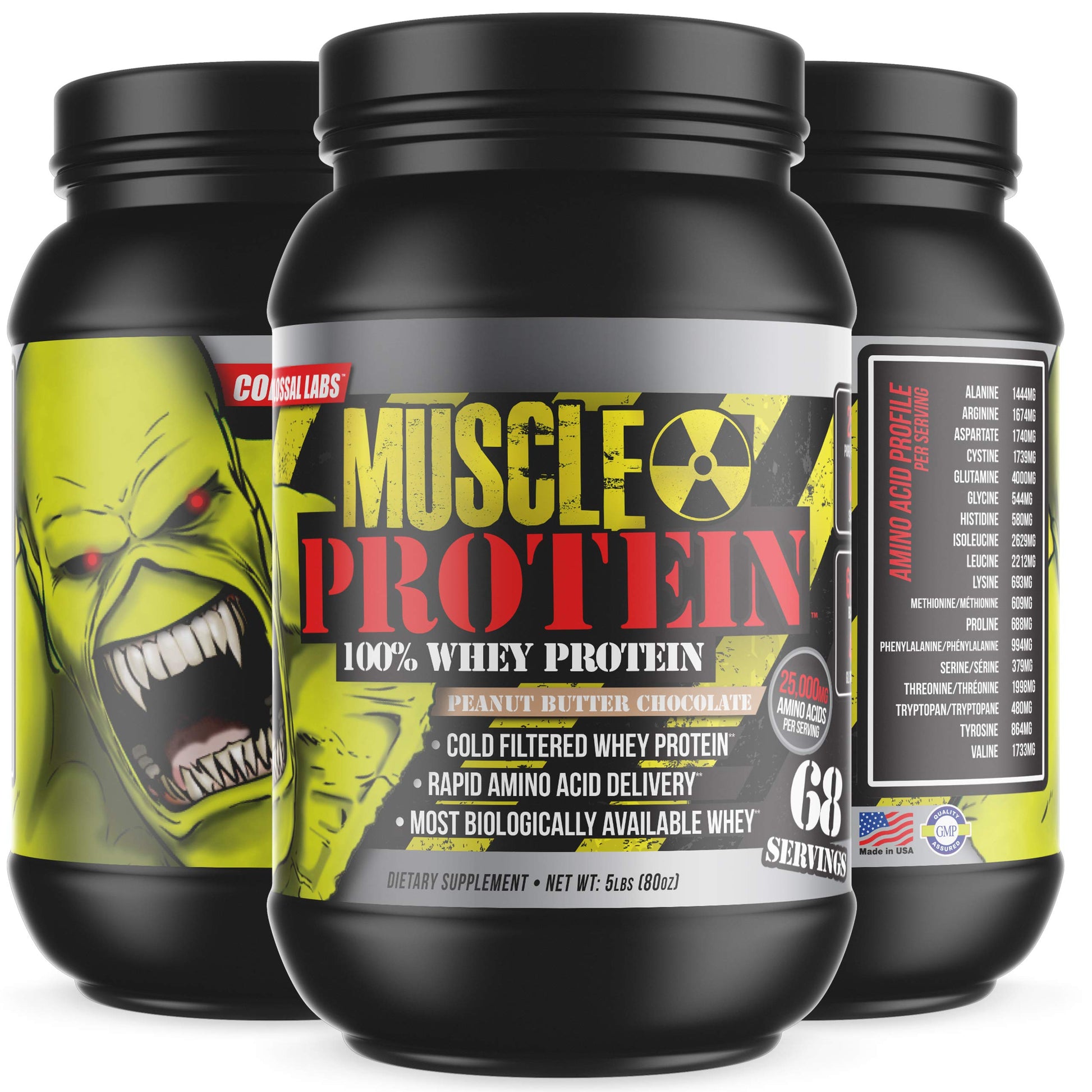 COLOSSAL LABS Whey Protein Powder [15 lbs/Pack of 1]– Peanut Butter-Chocolate Protein COLOSSAL LABS Au supplements