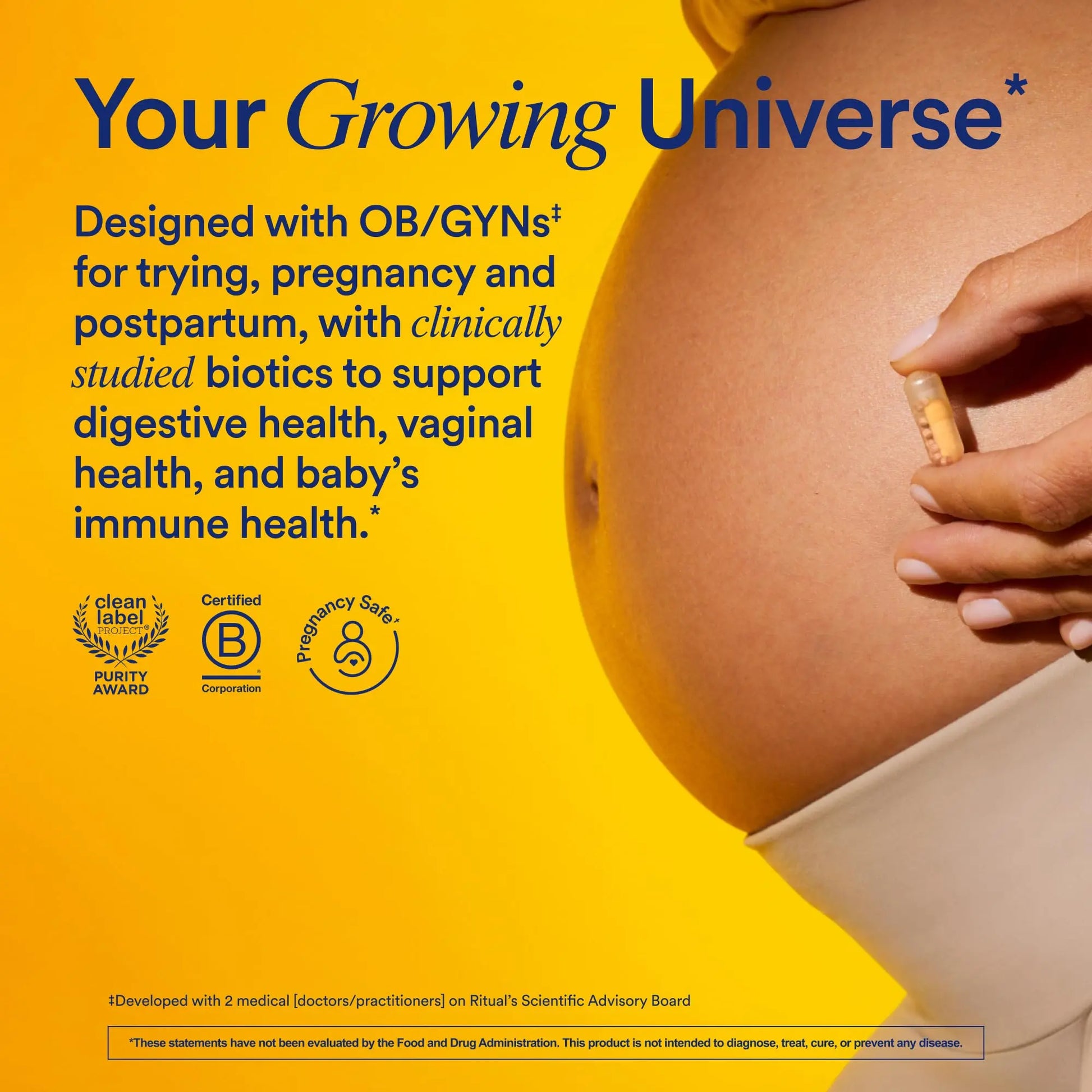 Ritual Natalbiotic™ Microbiome Support†* Biotics for Mom & Baby. Formulated to Support Digestive Health, Vaginal Health, and Baby’s Immune Health.* Designed with OB/GYNs‡. Non-GMO, Vegan, 30 Days Ritual Au supplements