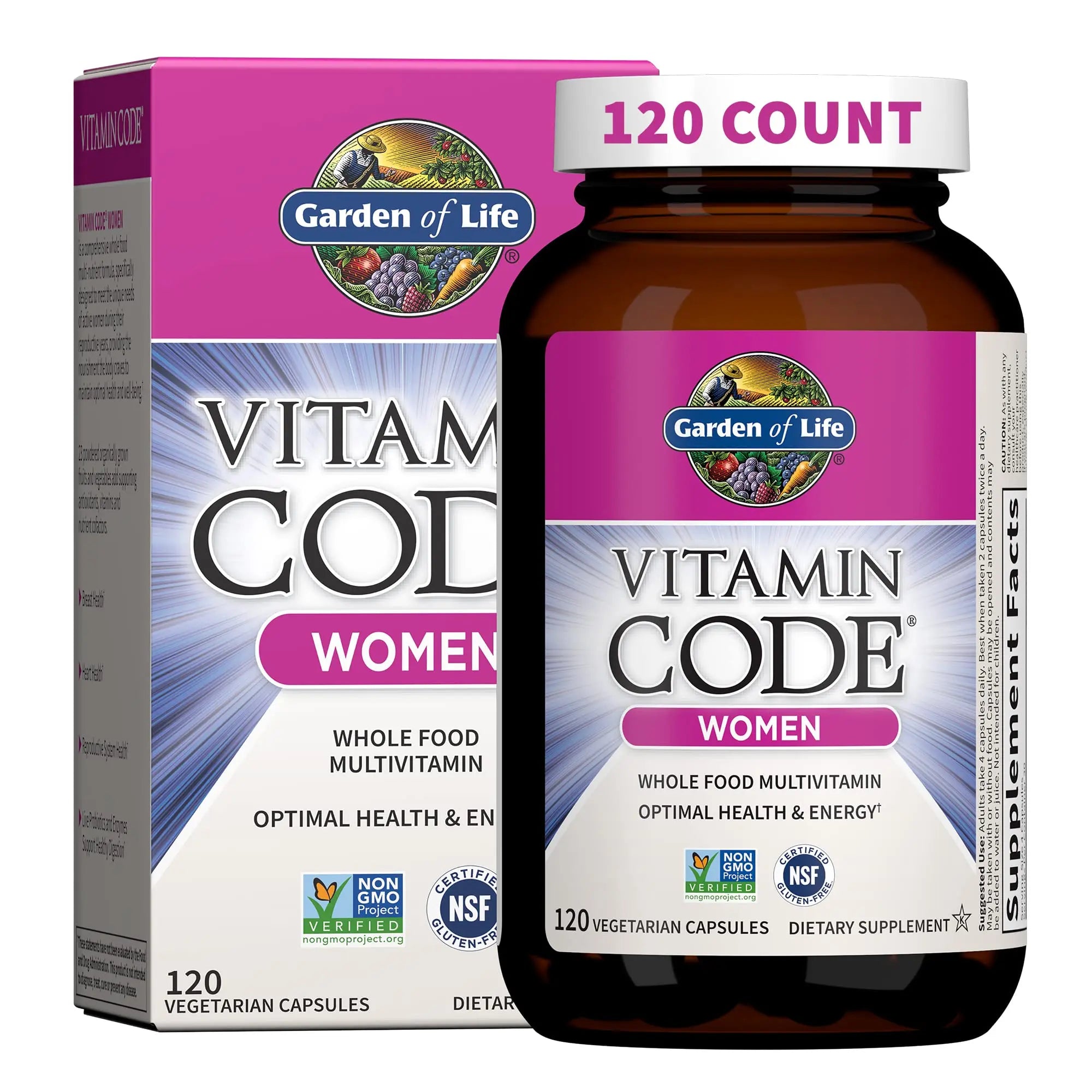 Garden of Life Multivitamin for Women, Vitamin Code Women's Multi - Whole Food Womens Multi Vitamins, Iron, Folate not Folic Acid Garden of Life Au supplements