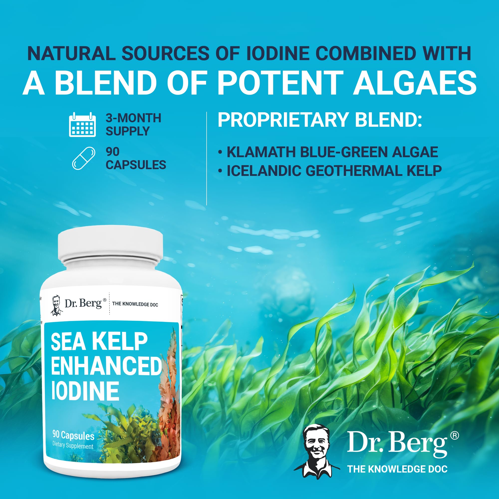 Dr. Berg's Sea Kelp Enhanced - Pure Healthy Thyroid Support Natural Antioxidants Dr. Berg Nutritionals Au supplements