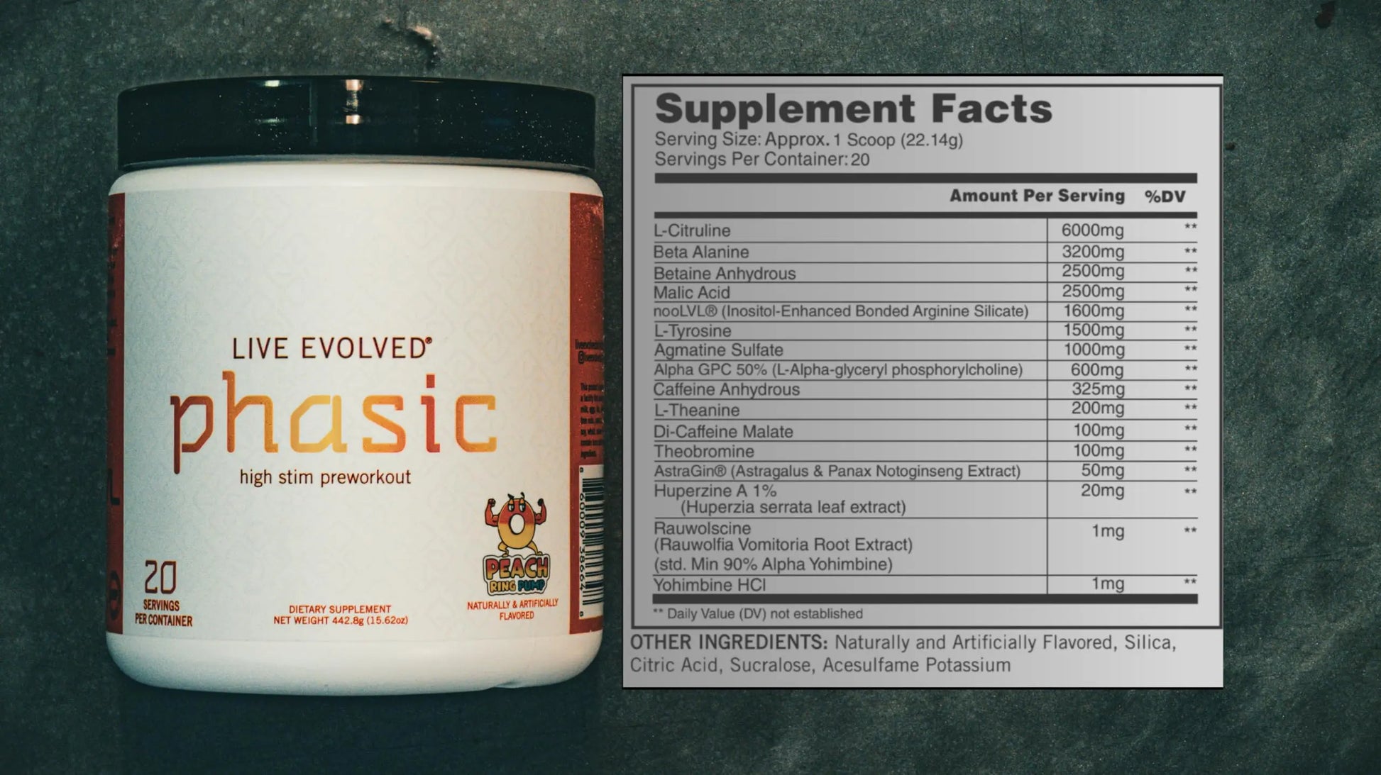Live Evolved Phasic - High Stim Pre Workout for Men & Women - Energy | Pump | Nootropics Live Evolved Au supplements