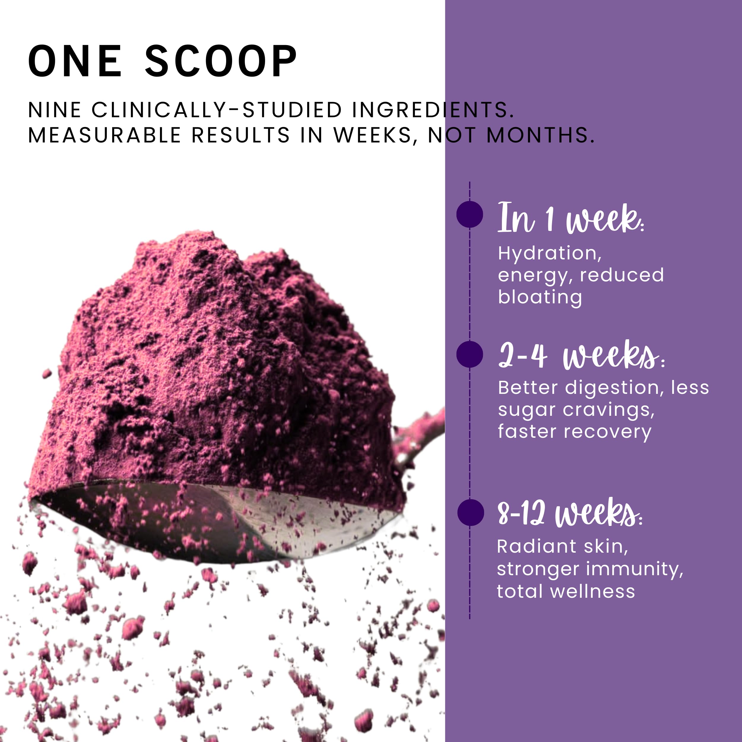 Leverage Mixed Berries Anti–Aging Supplement & Longevity Mix - Daily Wellness Multivitamin Powder with Hyaluronic Acid, L-Glycine & Magnesium for Skin, Energy, Cognitive Function & Joint–30 Servings Leverage Au supplements
