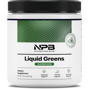 Nature's Pure Blend Super Greens Powder – Organic Greens Superfood Powder Supplements for Green Juice & Smoothie – Probiotic - Drink Mix for Energy Wellness and Digestion (Matcha Flavor, 30 Servings) Nature's Pure Blend Au supplements