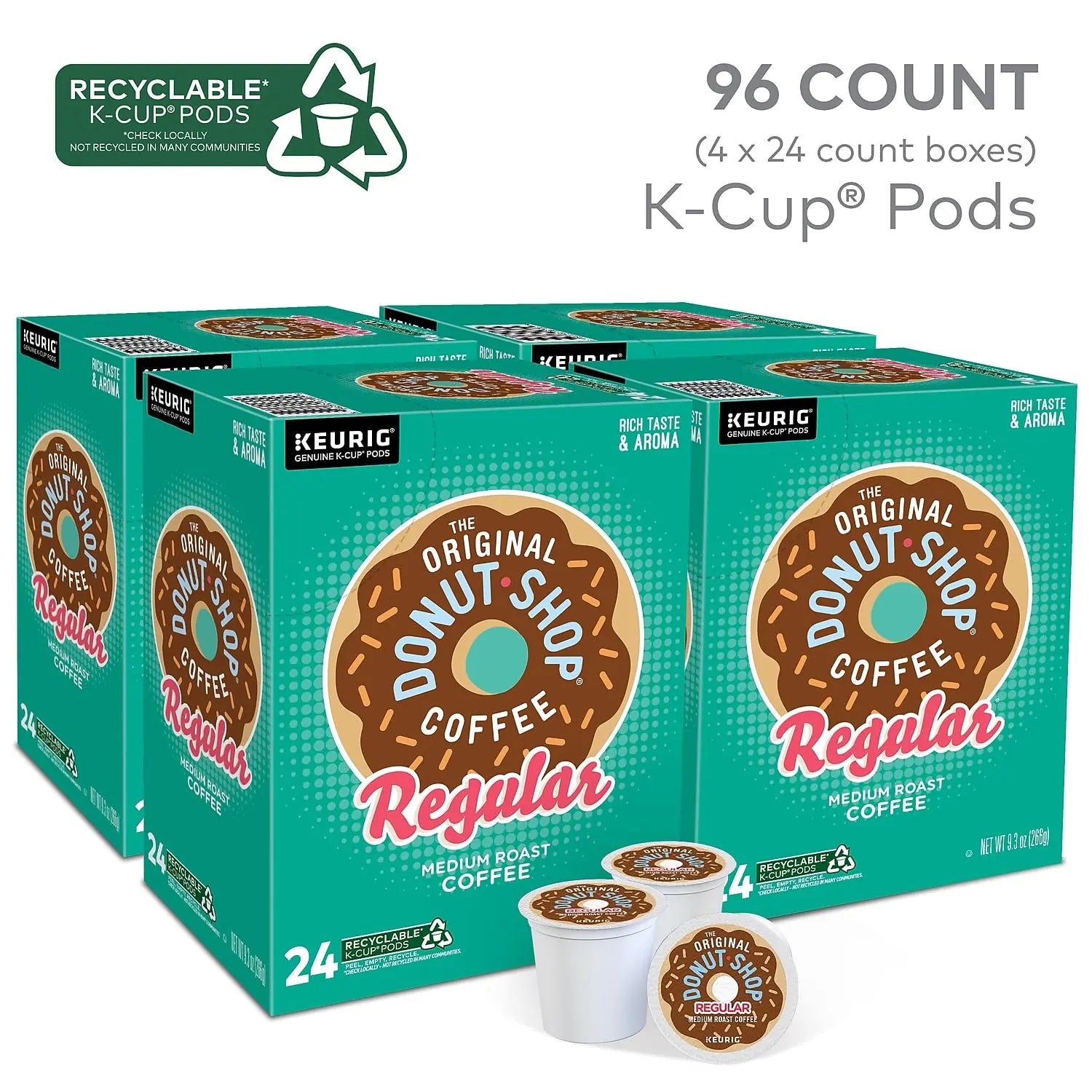 The Original Donut Shop Regular Keurig Single-Serve K-Cup Pods, Medium Roast Coffee The Original Donut Shop Au supplements