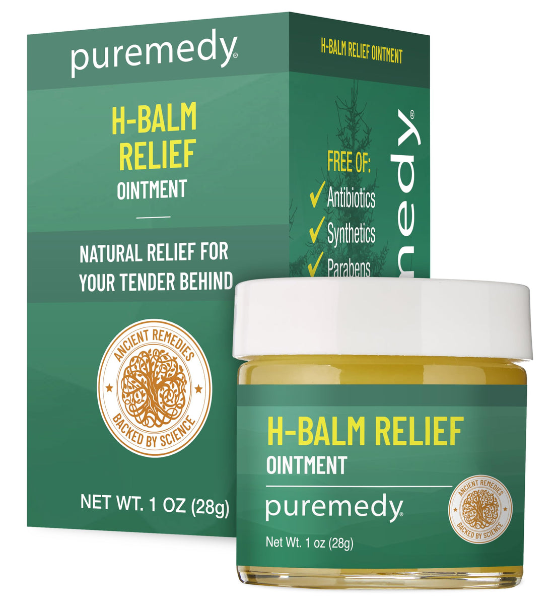 Puremedy - H-Relief Balm - All-Natural Salve for Bottom Lumps and Fissures, with Only Certified Organic or Wild Harvested Ingredients, 1 oz Puremedy Au supplements