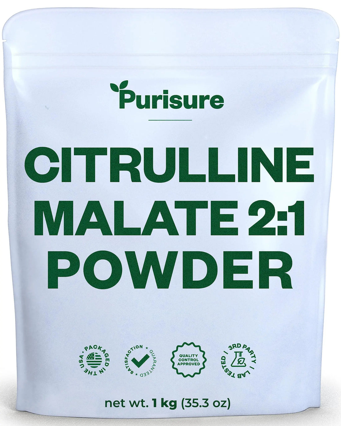 Purisure Citrulline Malate 2:1 Powder, 1 kg, Citrulline Supplement and Citrulline Nitrate Purisure Au supplements