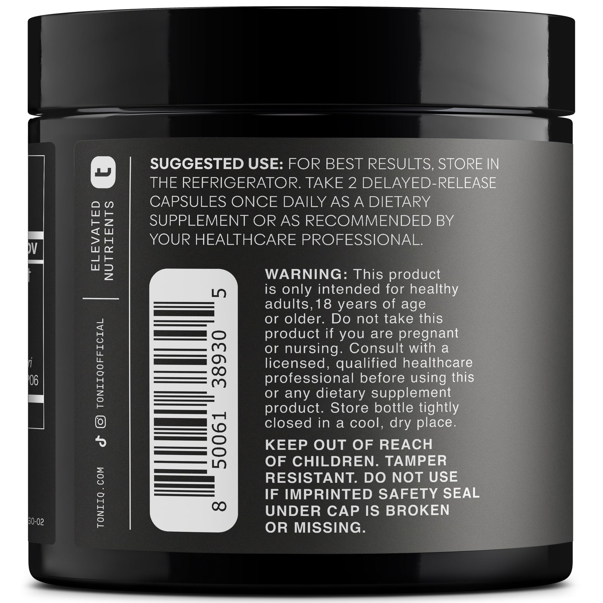 Toniiq Mens Probiotic with 20 Verified Strains – 200 Bilion CFU + 200mg FOS Prebiotic – Mens Probiotics for Gut Health - Cold-Chain & Delayed-Release – Lab-Tested Synbiotic Formula Toniiq Au supplements