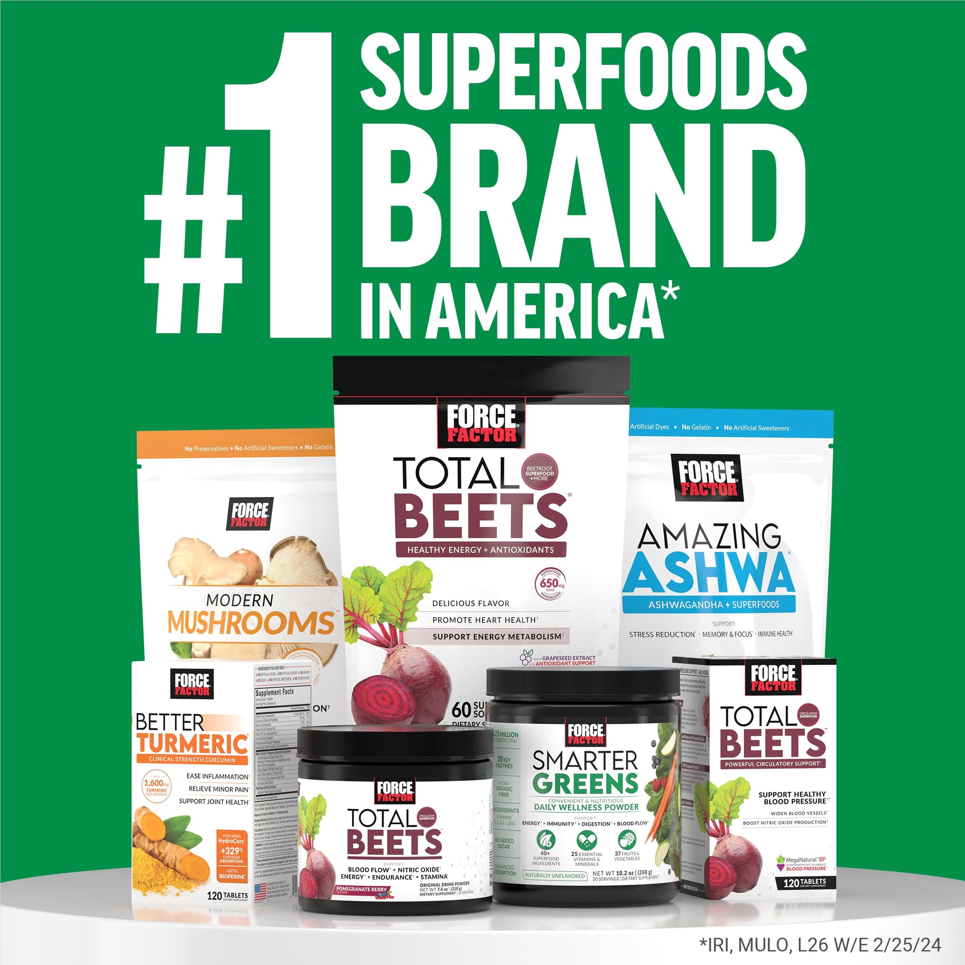 Force Factor Smarter Greens Superfoods Powder, 2-Pack, Supports Digestion and Bloating, Immunity, and Energy, Greens Powder with Probiotics, Digestive Enzymes, Antioxidants, and Fiber, 60 Servings Force Factor Au supplements