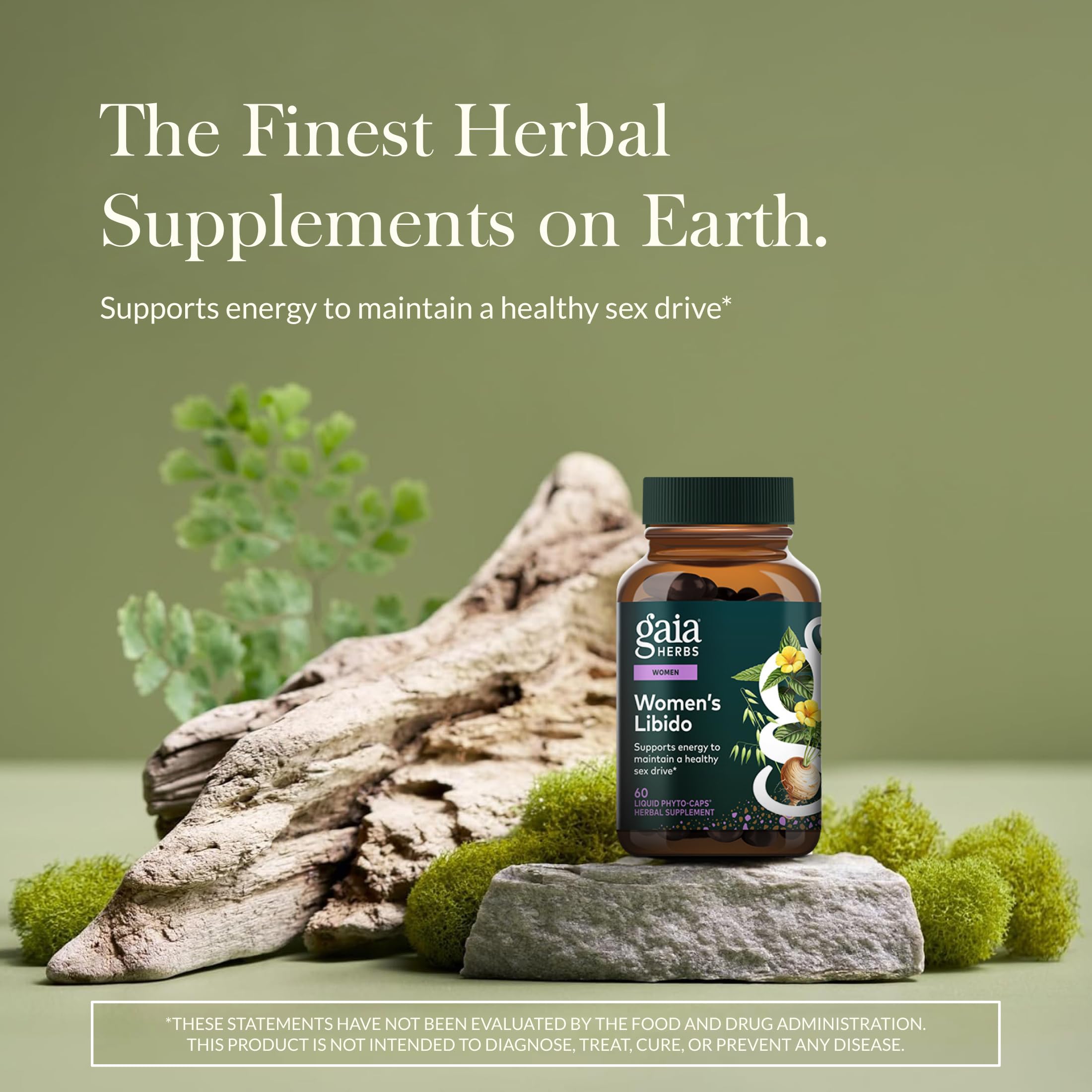 Gaia Herbs Womens Libido - Supports Energy to Maintain Healthy Libido* - with Tribulus & Horny Goat Weed - 60 Vegan Liquid Phyto-Caps (60 Servings) Gaia Herbs Au supplements