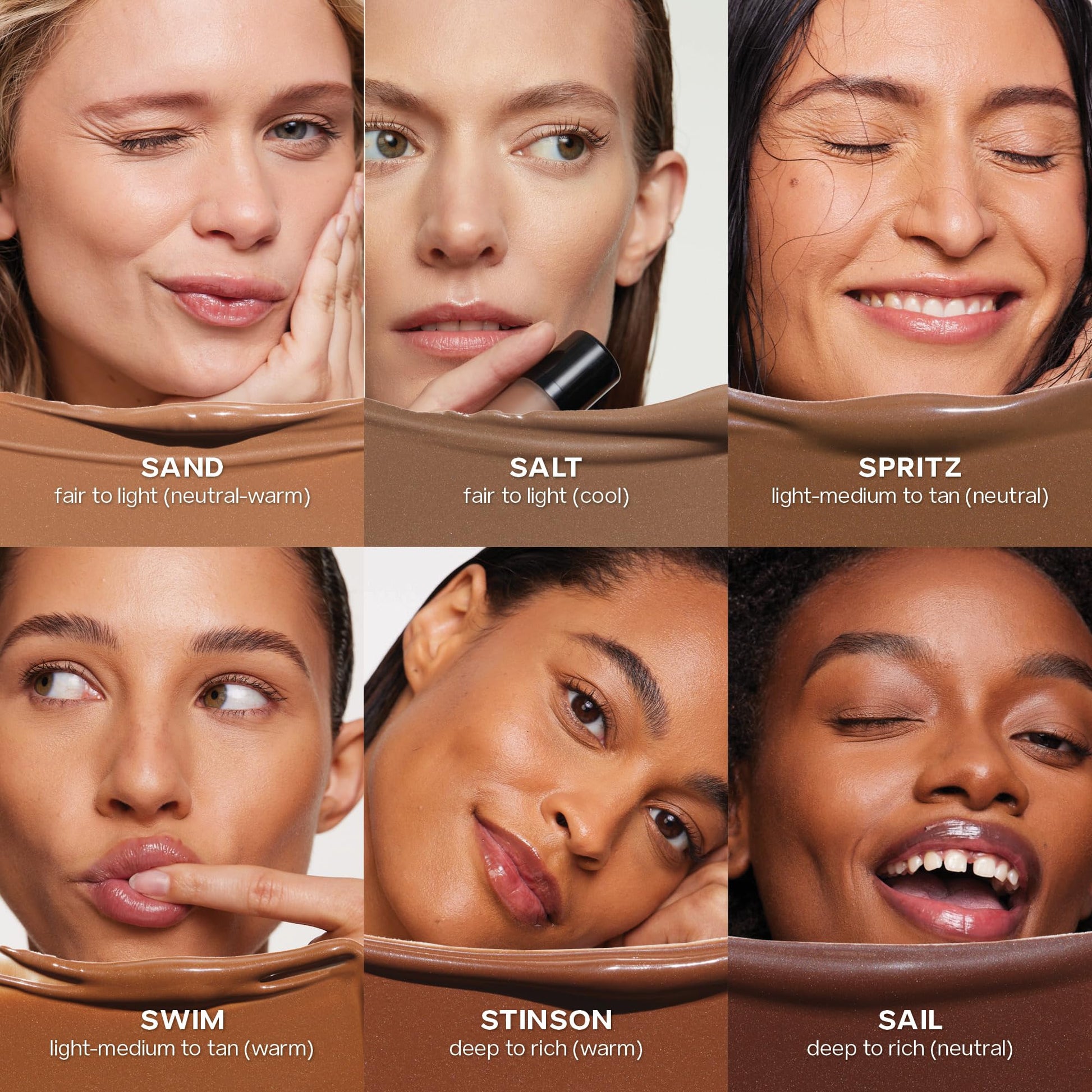 Saie Dew Bronze - Hydrating Liquid Bronzer Stick For a Sun Kissed Glow - Liquid Contour Stick Infused with Nourishing Skin Care Ingredients - Sculpted Face Makeup Essential - Sand (0.4 oz) Saie Au supplements