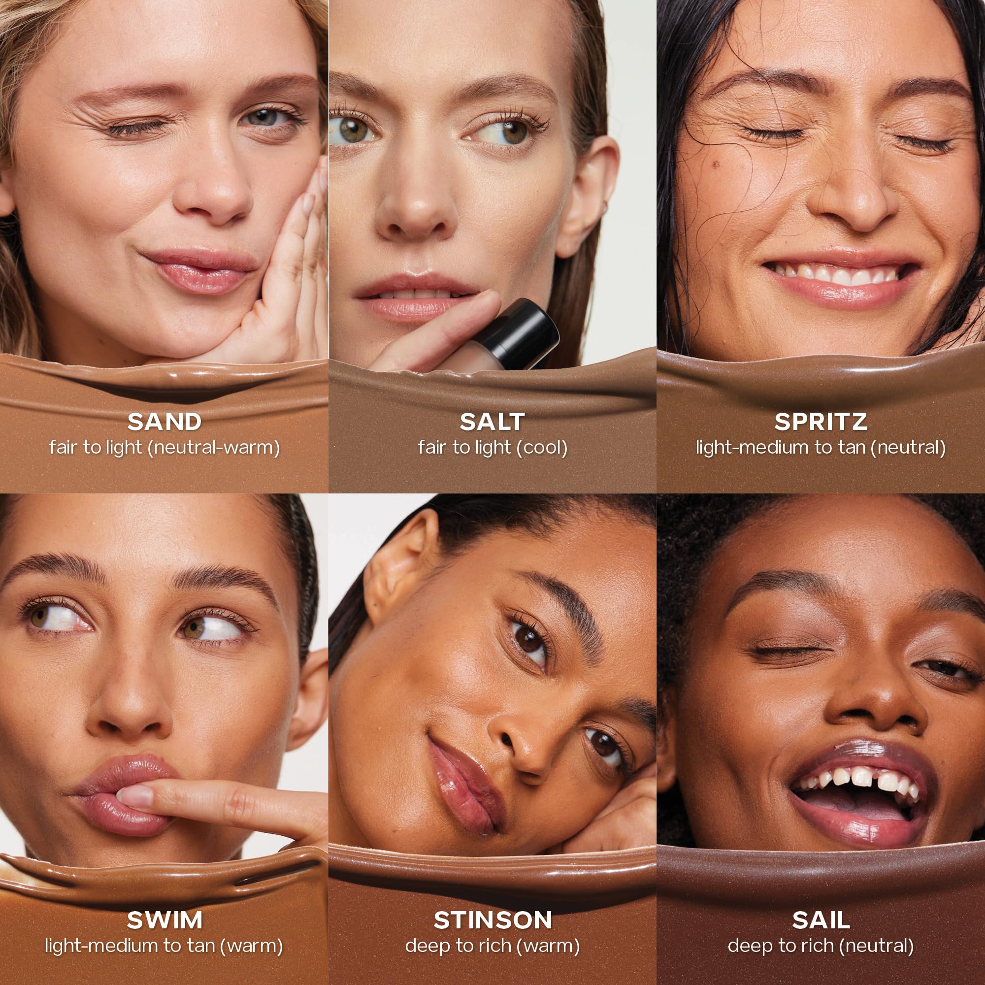 Saie Dew Bronze - Hydrating Liquid Bronzer Stick For a Sun Kissed Glow - Liquid Contour Stick Infused with Nourishing Skin Care Ingredients - Sculpted Face Makeup Essential - Sand (0.4 oz) Saie Au supplements