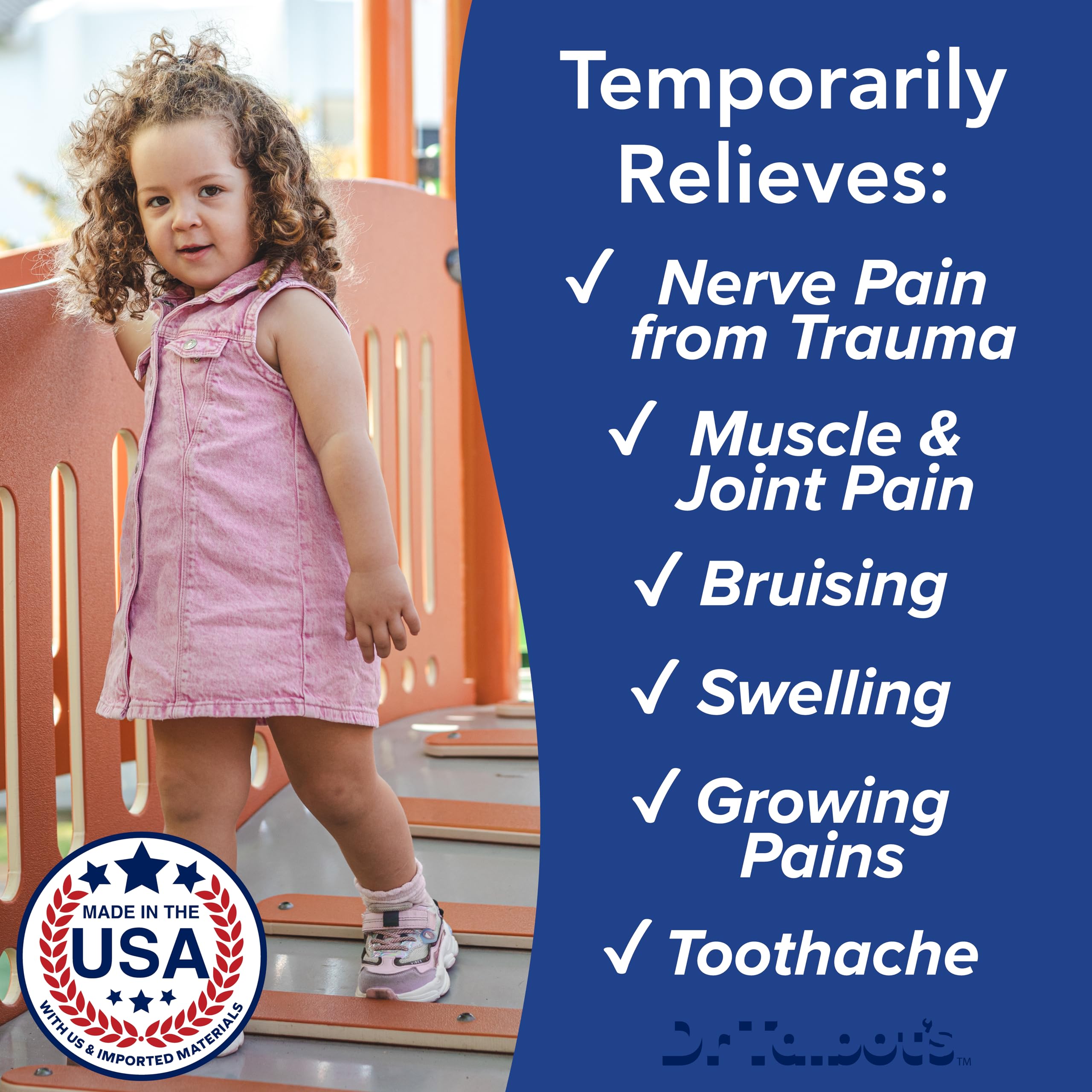 Dr. Talbot's Pain + Inflammation Relief Liquid Medicine for Children, Includes Dosage Cup, Grape Juice Flavor, 4 Fl Oz (Packaging May Vary) Dr. Talbot's Au supplements