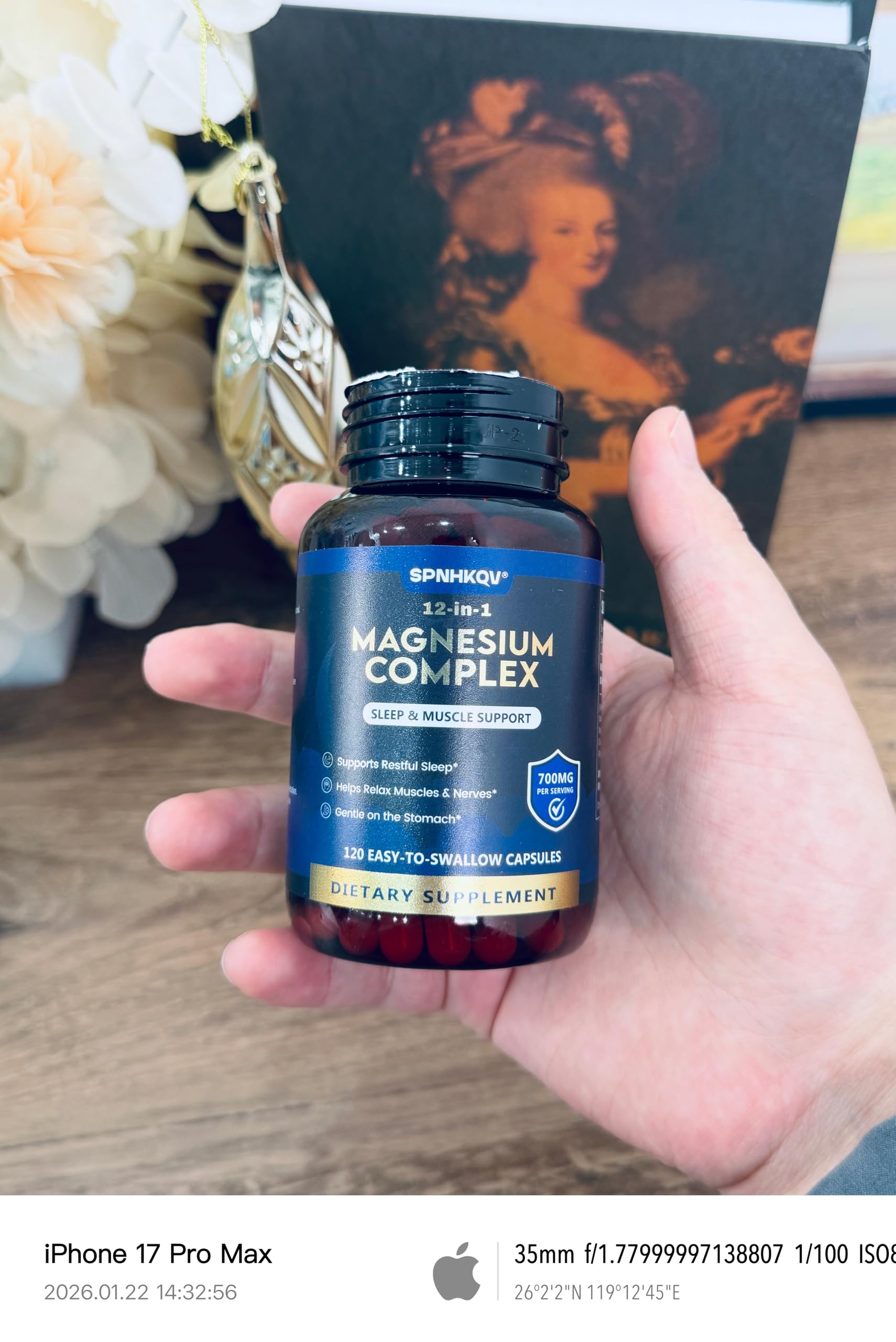SPNHKQV Magnesium 12-in-1 Complex Supplement – 700mg High Absorption Magnesium Glycinate Capsules for Women & Men – Muscle, Nerve & Sleep Support – 120 Vegan Capsules SPNHKOV Au supplements