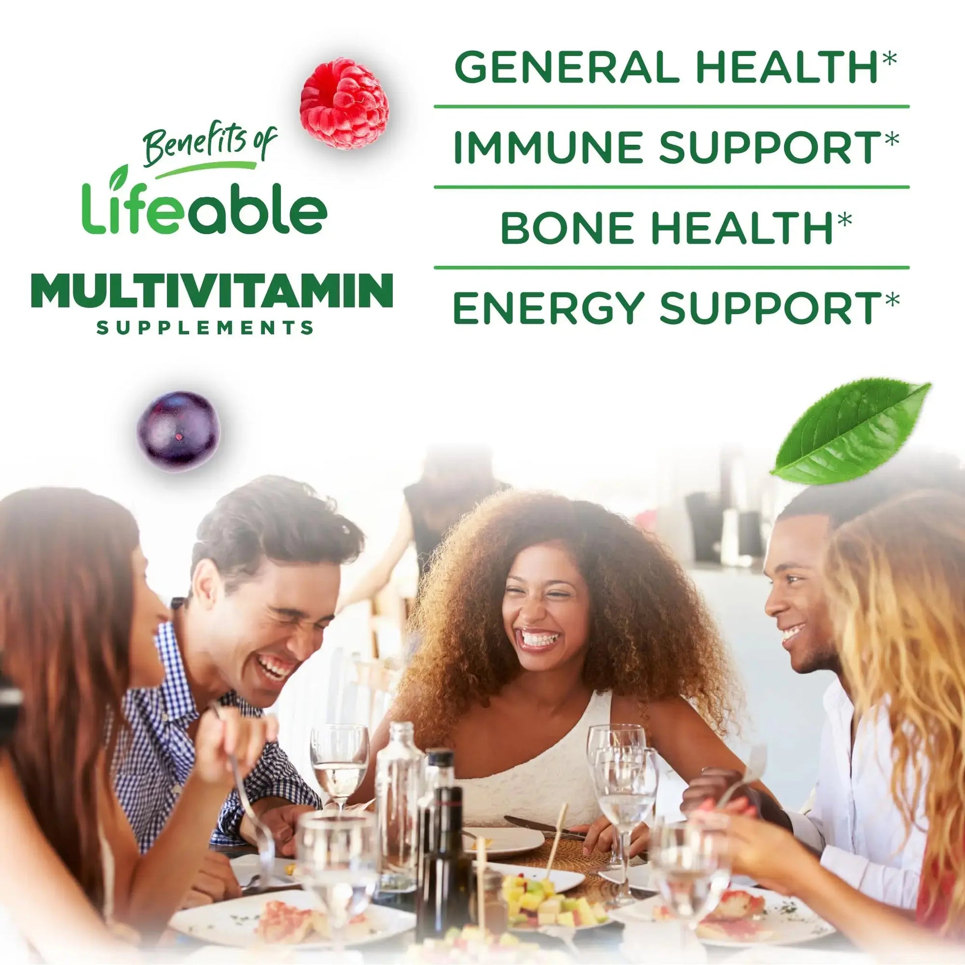 Lifeable Sugar Free Multivitamin Gummies | with Iron Vitamin A, C, D, E, Niacin, B6, Folate, B12, Biotin, Pantothenic Acid, Zinc | Lifeable Au supplements